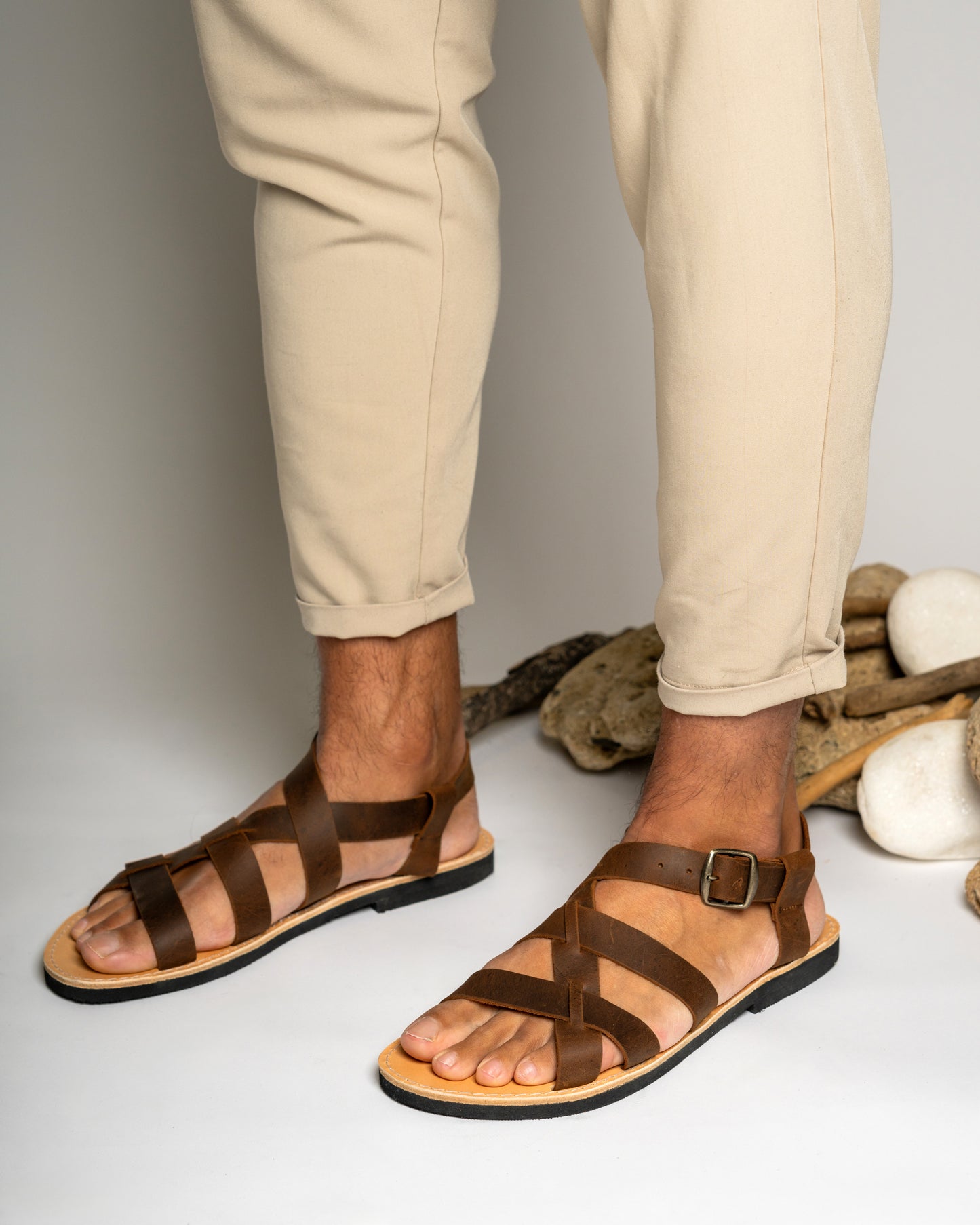 Leather Sandals Men Odysseus