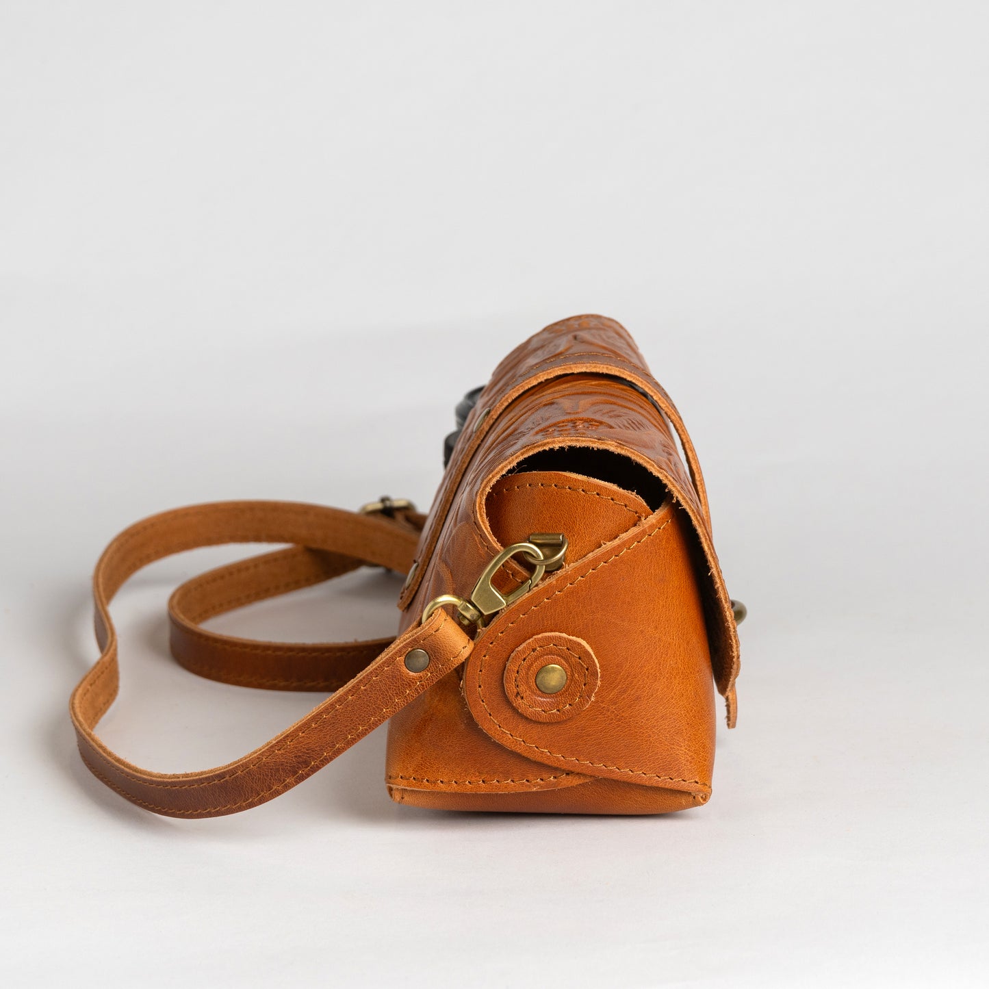 Leather Crossbody Bag Sappho Tooled