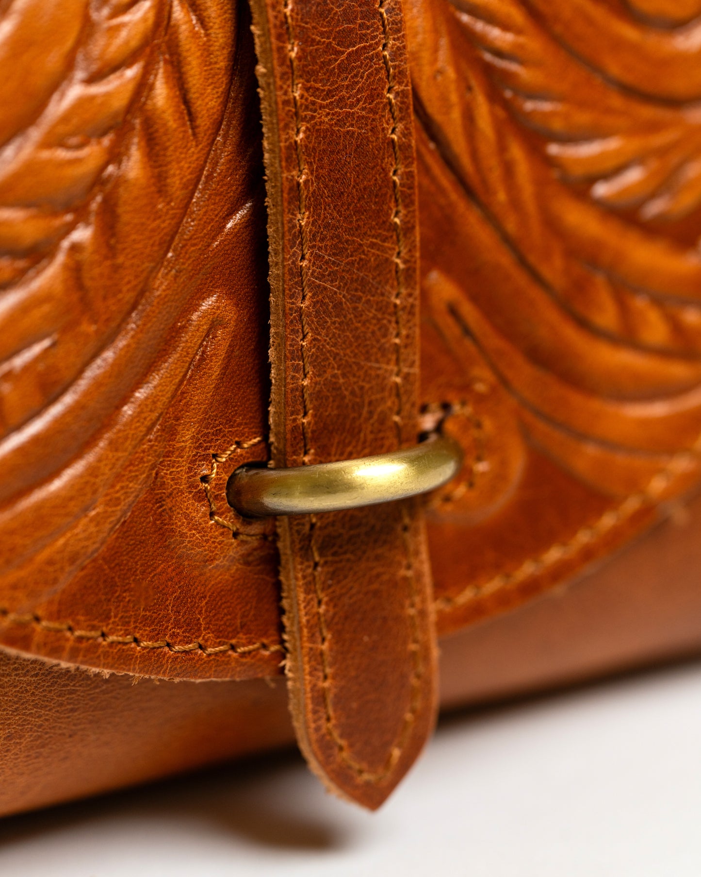 Leather Crossbody Bag Sappho Tooled