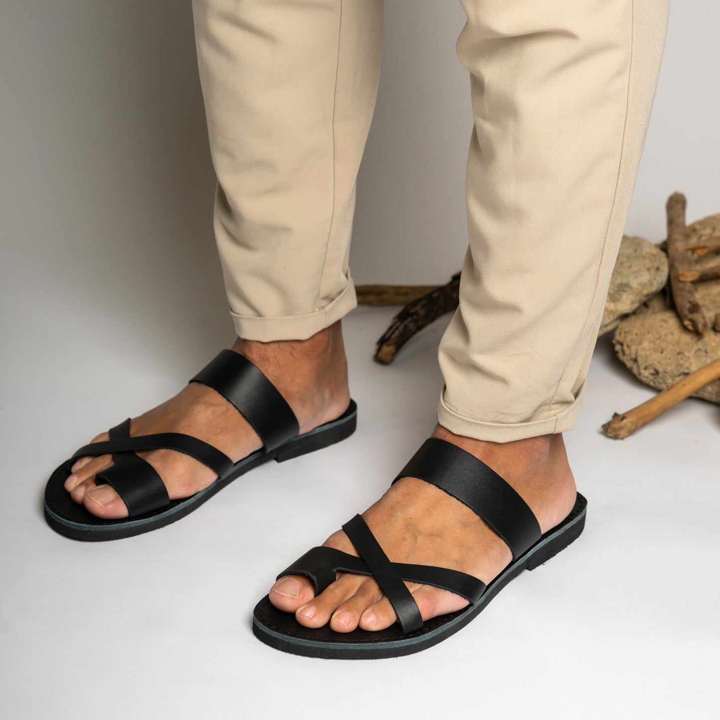 Leather Sandals Men Hesiod