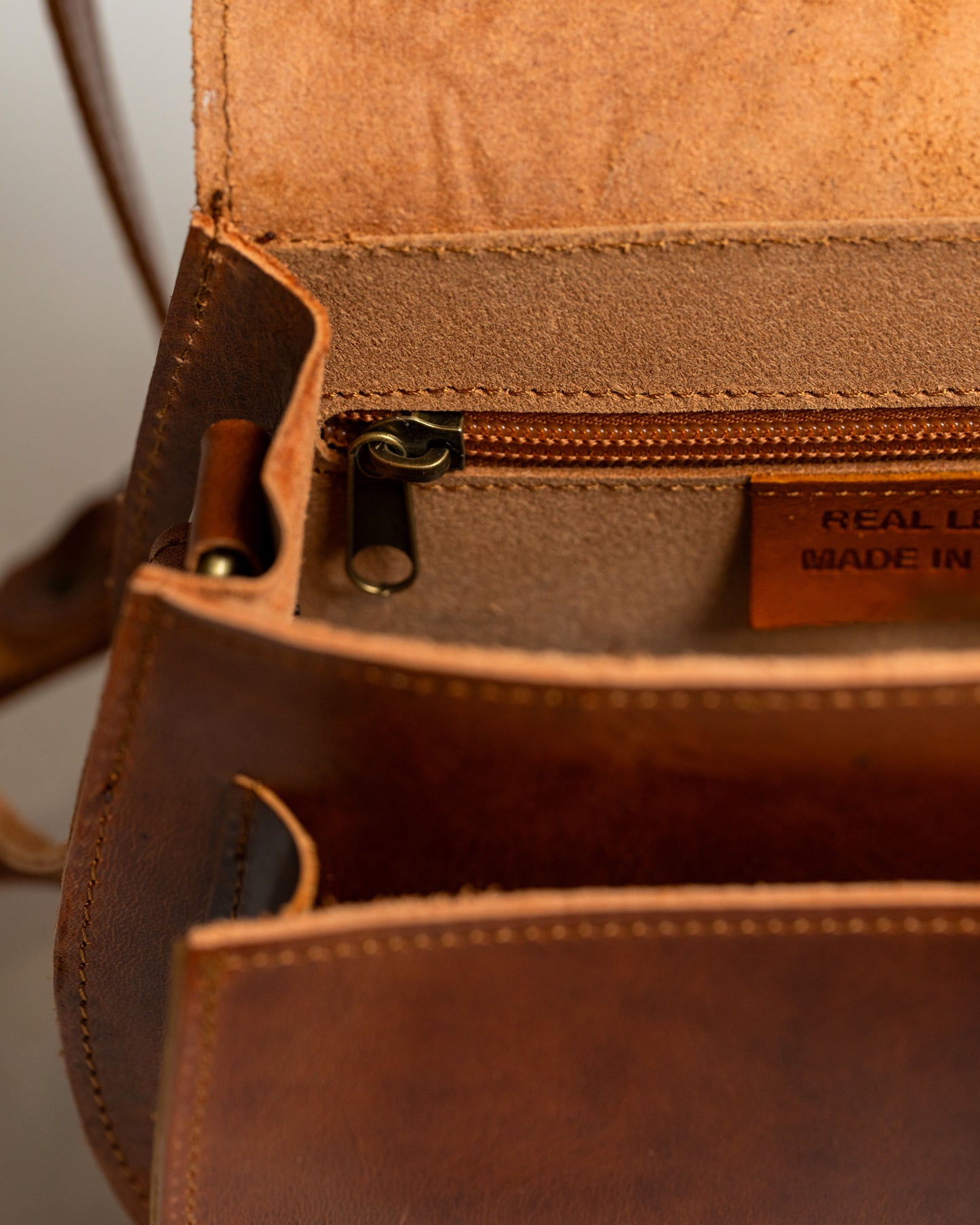 Tooled Leather Crossbody Bag Penelope