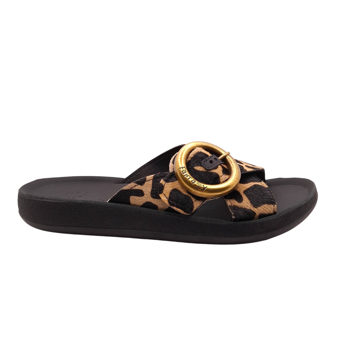 Leather Sandals Women Natalie Animal Skin