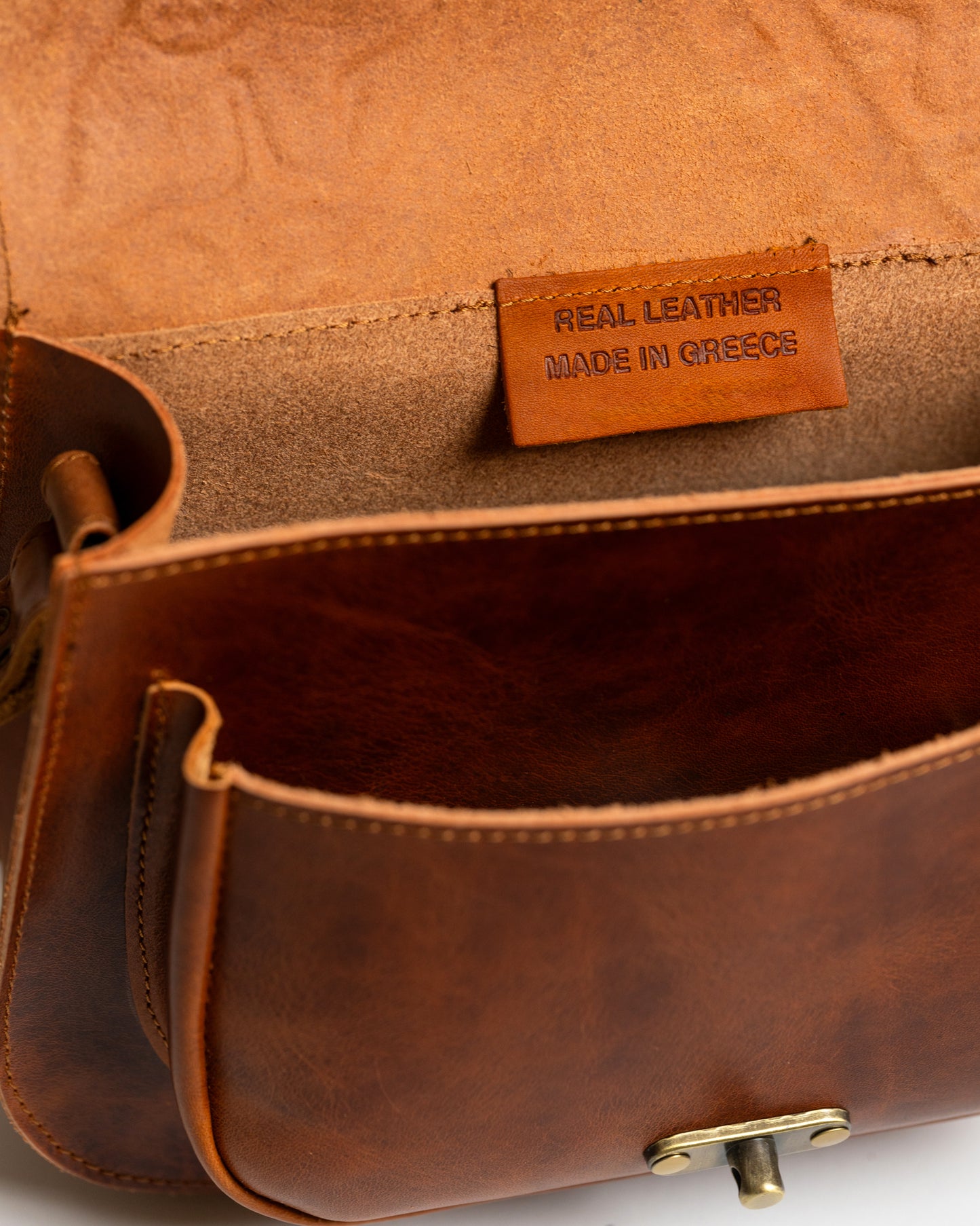 Leather Crossbody Bag Tooled Electra