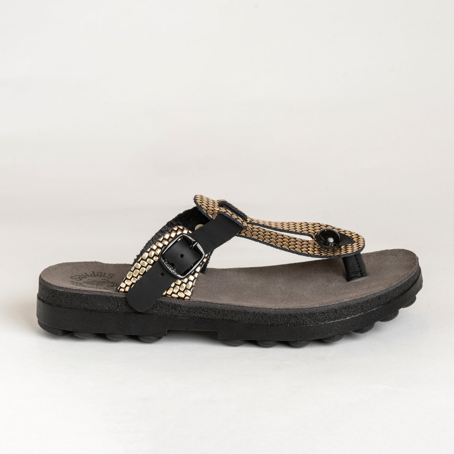 Leather Sandals Women Mirabela Gold Net