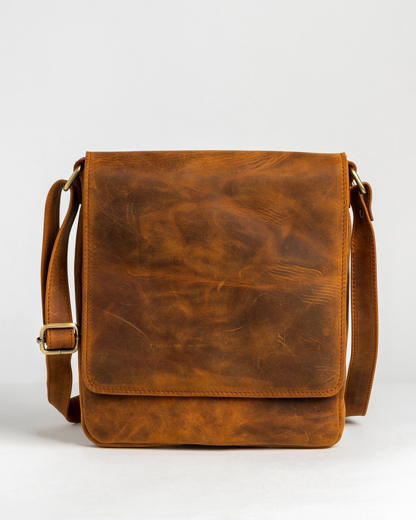 Leather Crossbody Bag Men Herodotus