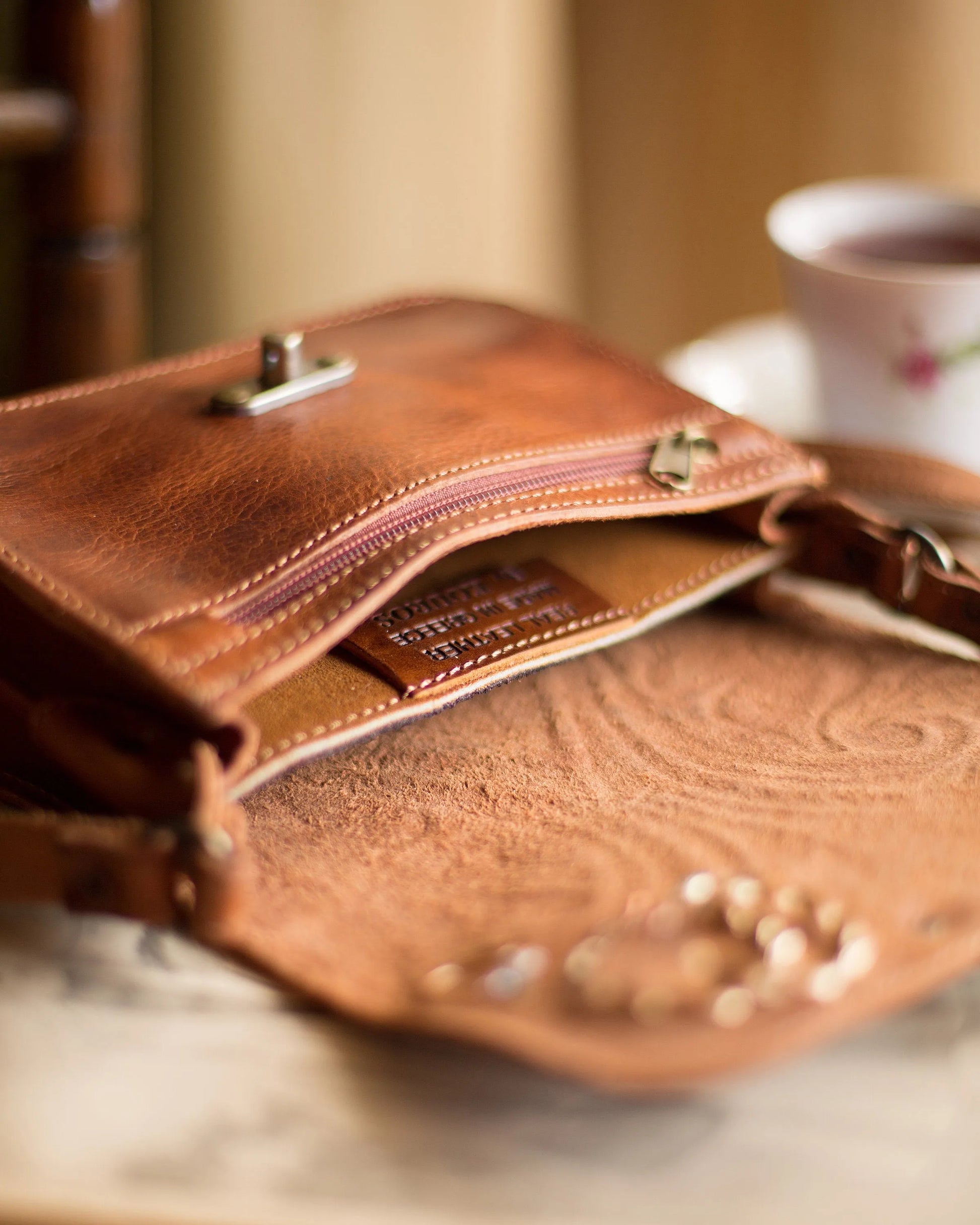 Small leather crossbody bags for women, Full grain tooled leather bag, Embossed small leather bag, Hand Tooled Leather purse