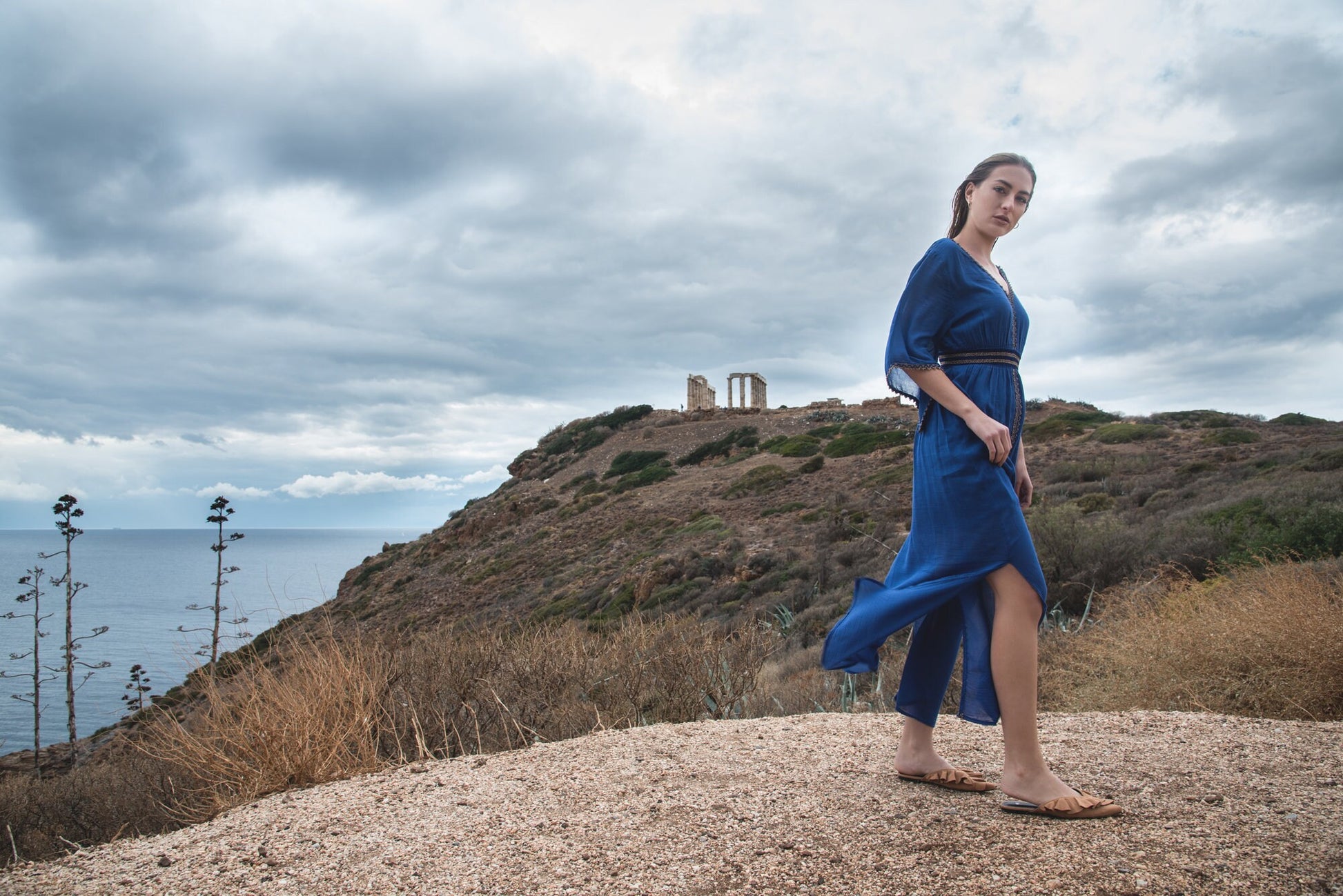 Soft cotton kaftan dress, boho maxi dress, cotton tunic, natural fabric, baumwollkleider