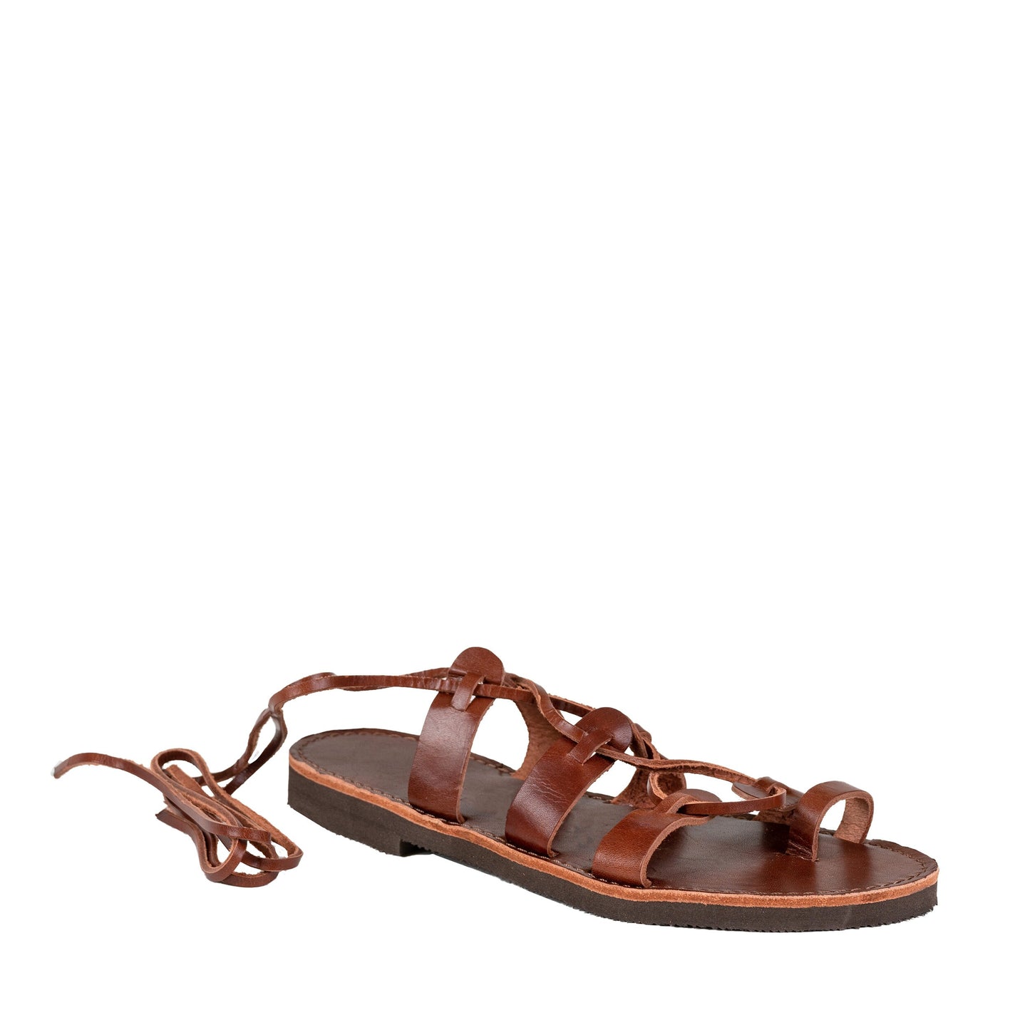 Gladiator leather women Greek sandals, tan colour lace up Greek goddess sandals,handmade genuine leather