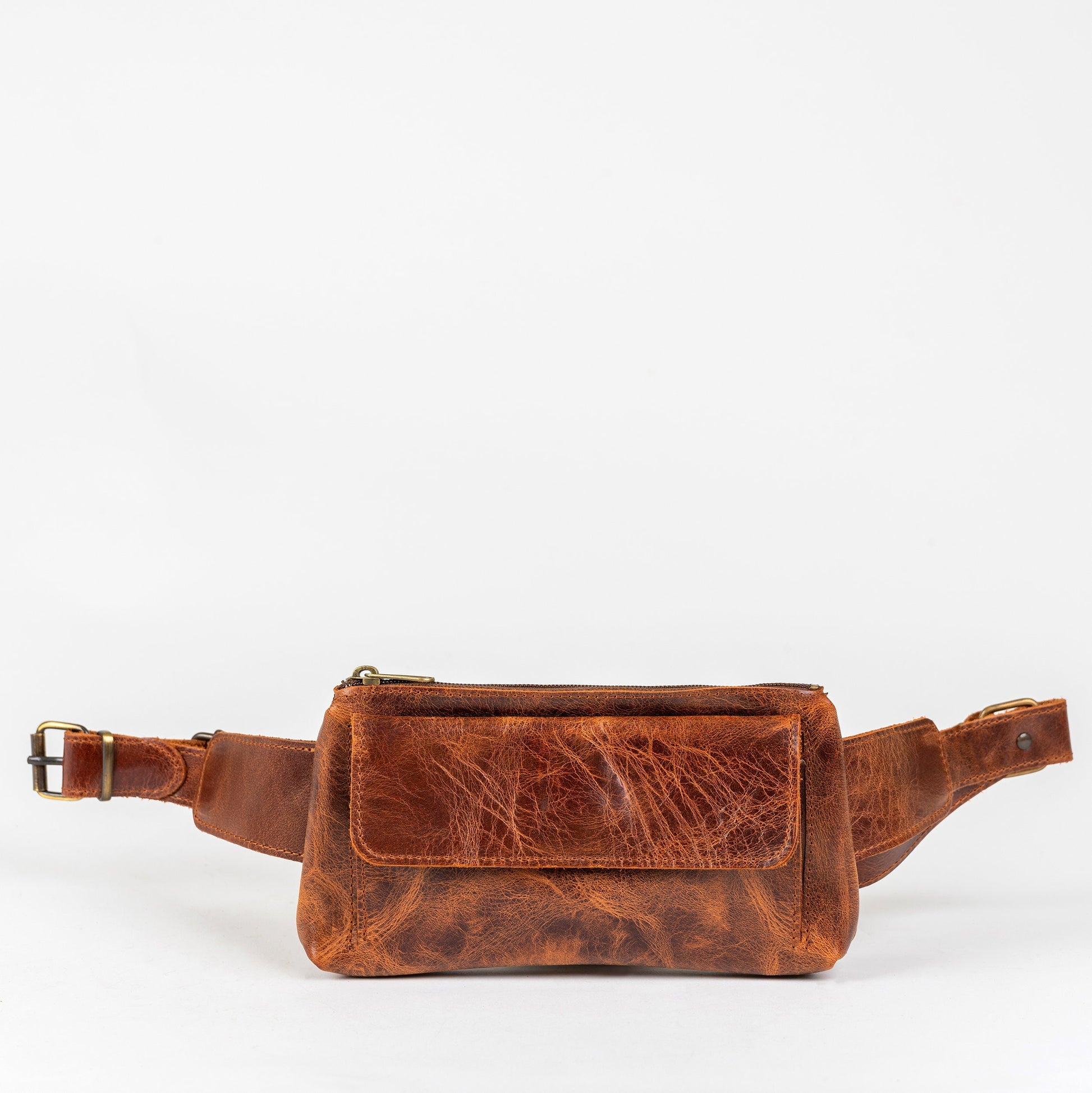 Brown leather fanny pack, Minimalist leather belt bag women, Leather bum bag hip bag, Bauchtasche leder