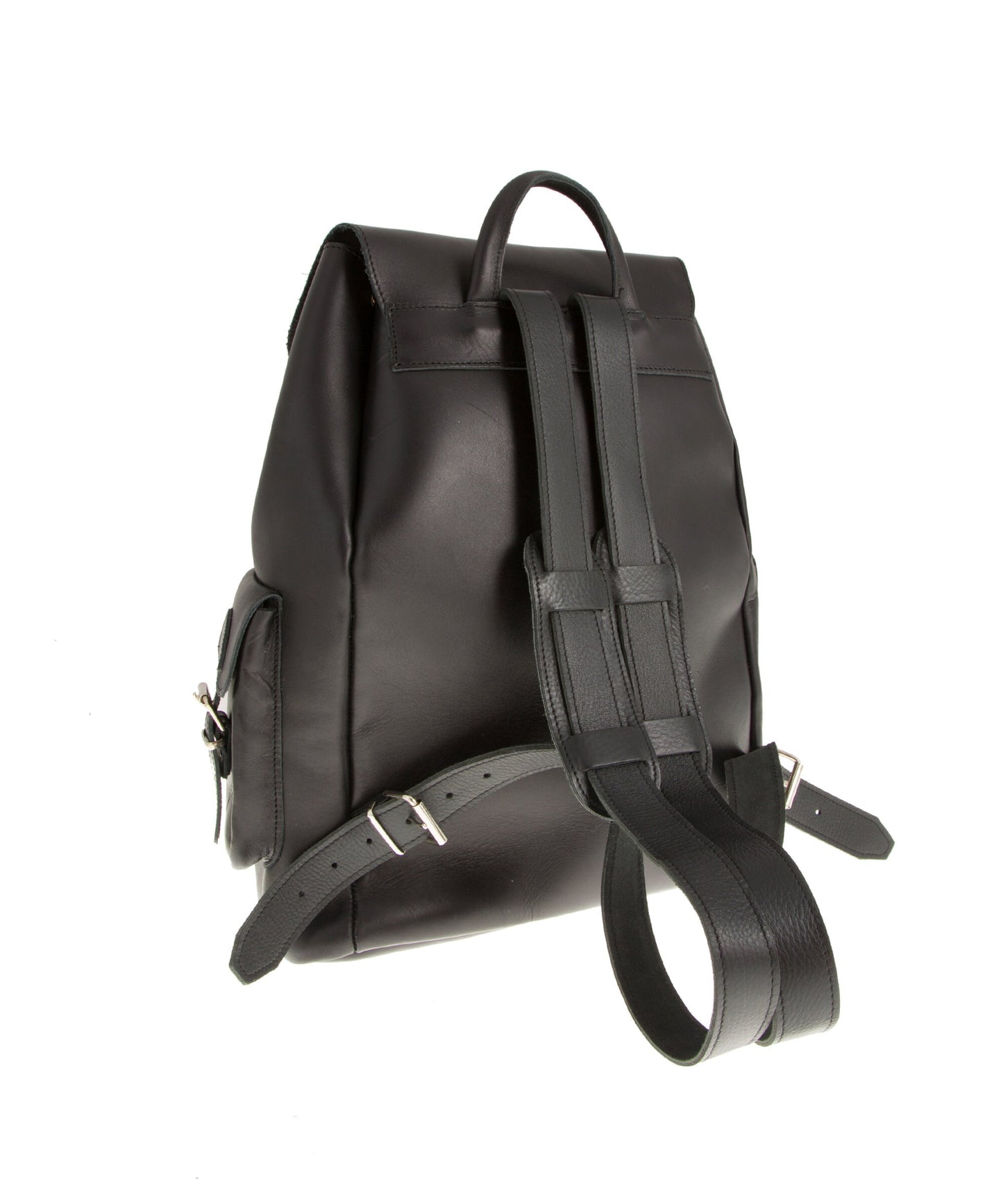 Large leather backback men, Travel leather rucksack, Leather laptop backpack, Leather gift for him