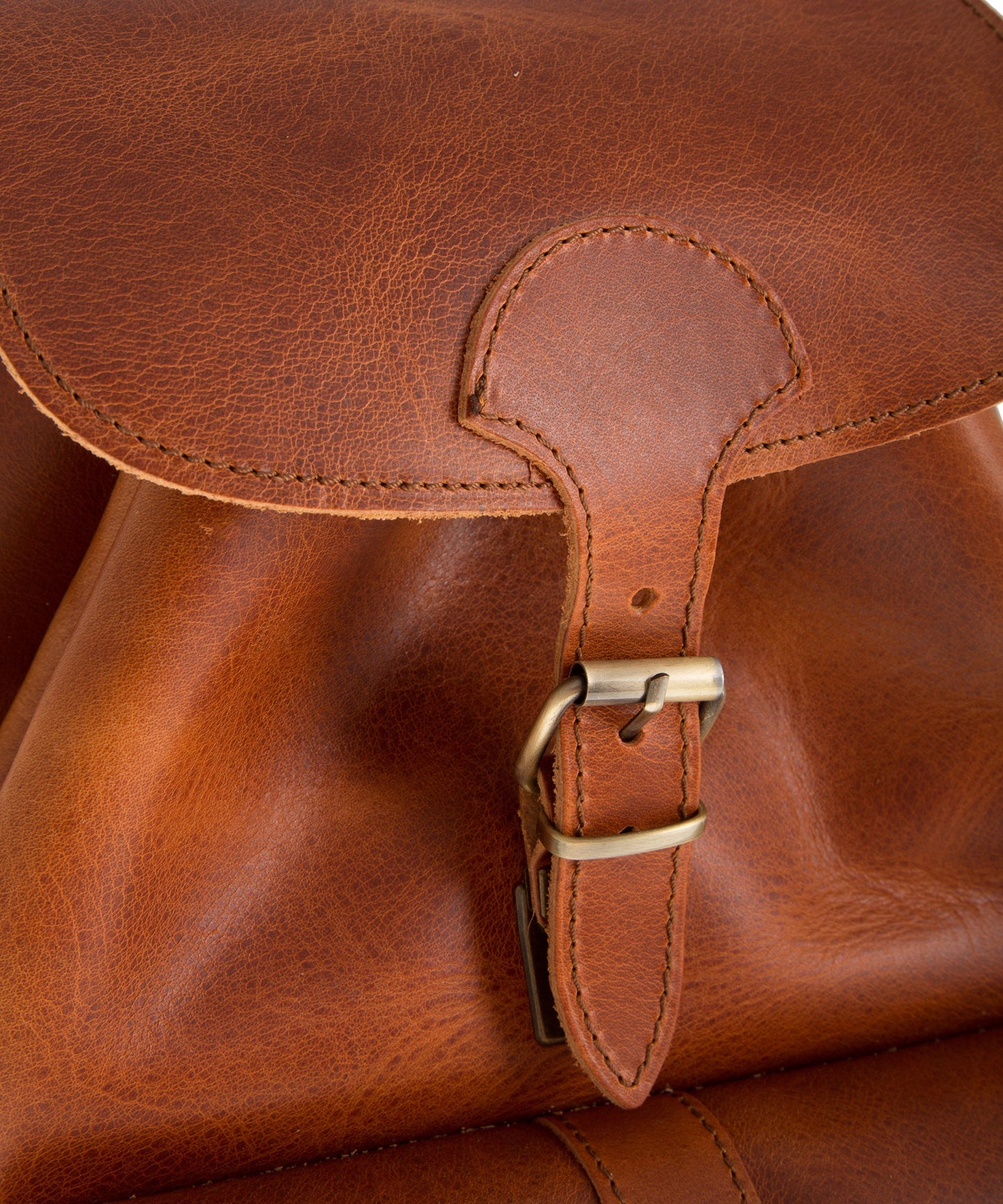 Men's full grain boho leather backpack, Minimalist leather satchel backpack, Large leather travel backpack,
