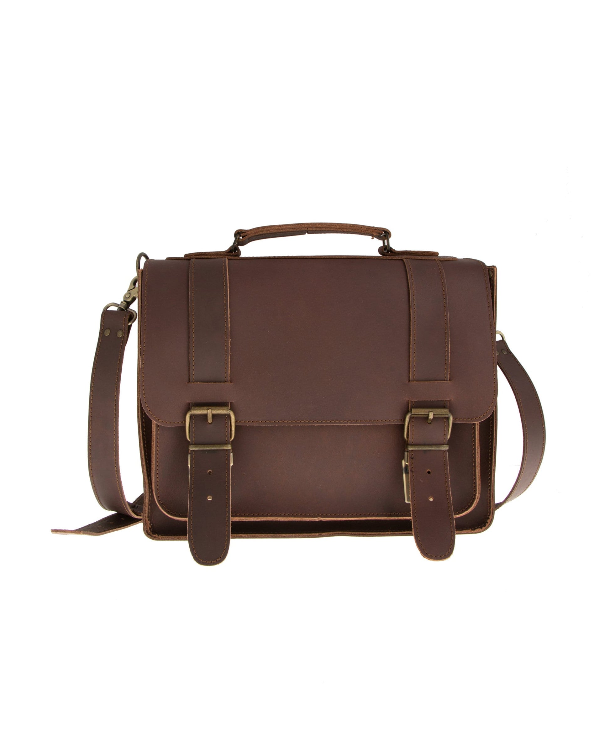 Full grain leather satchel for women, Genuine leather messenger bag, Leather briefcase, Leather laptop bag