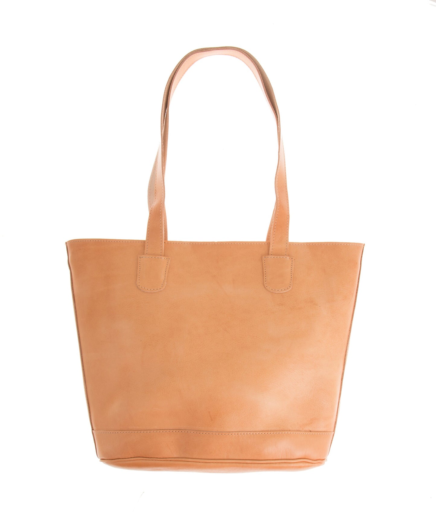 Leather tote bag for women with zipper, Leather Laptop Tote, Genuine Leather Tote Bag
