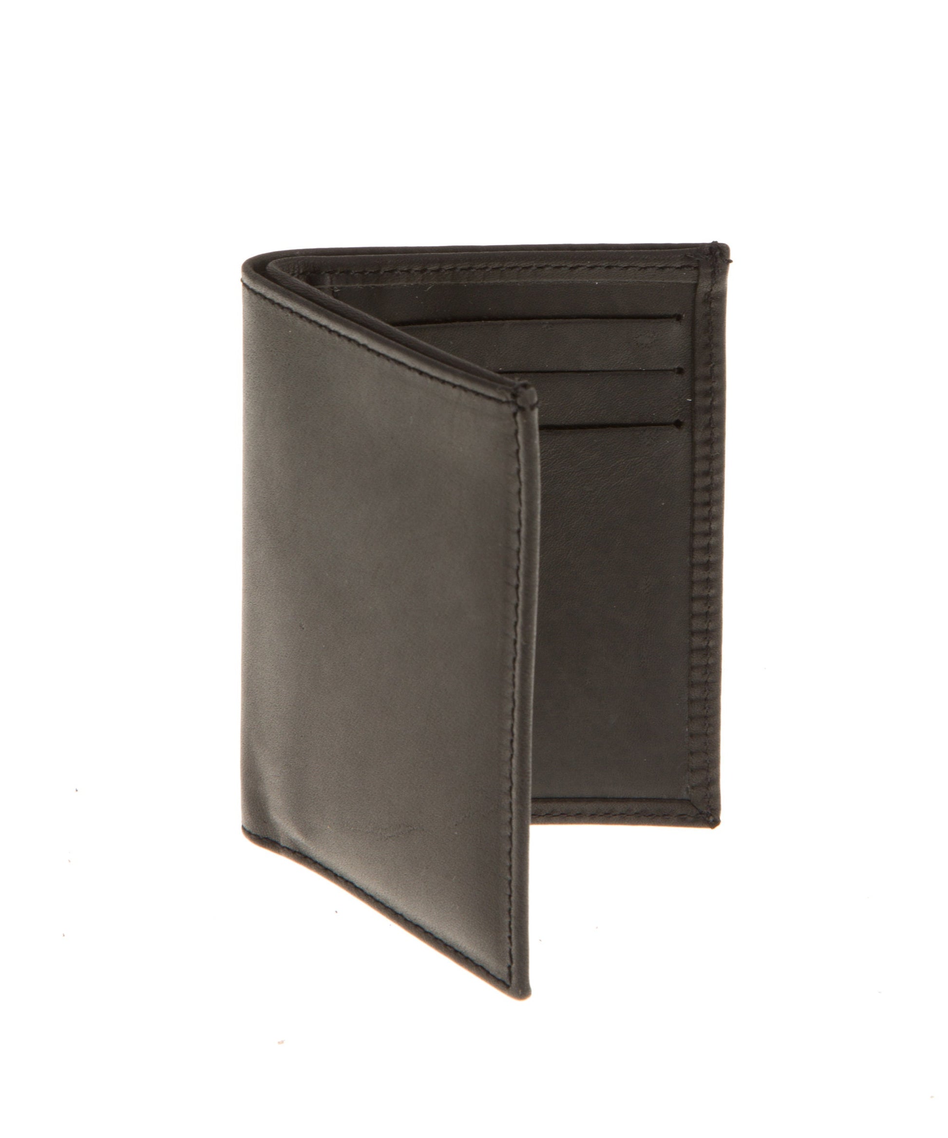Brown leather front pocket wallet, Mens slim front pocket wallet, Leather cardholder, Bifold Wallet