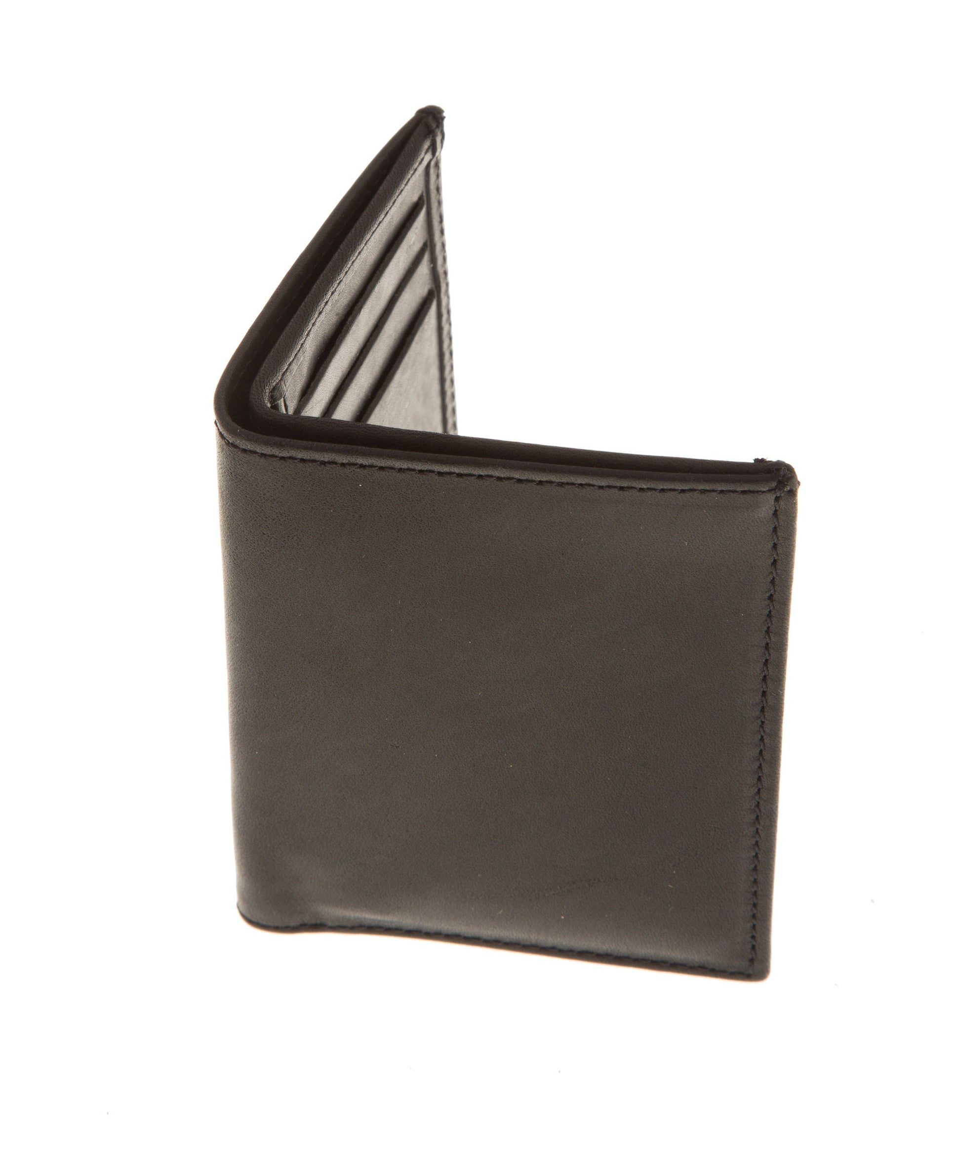 Brown leather front pocket wallet, Mens slim front pocket wallet, Leather cardholder, Bifold Wallet