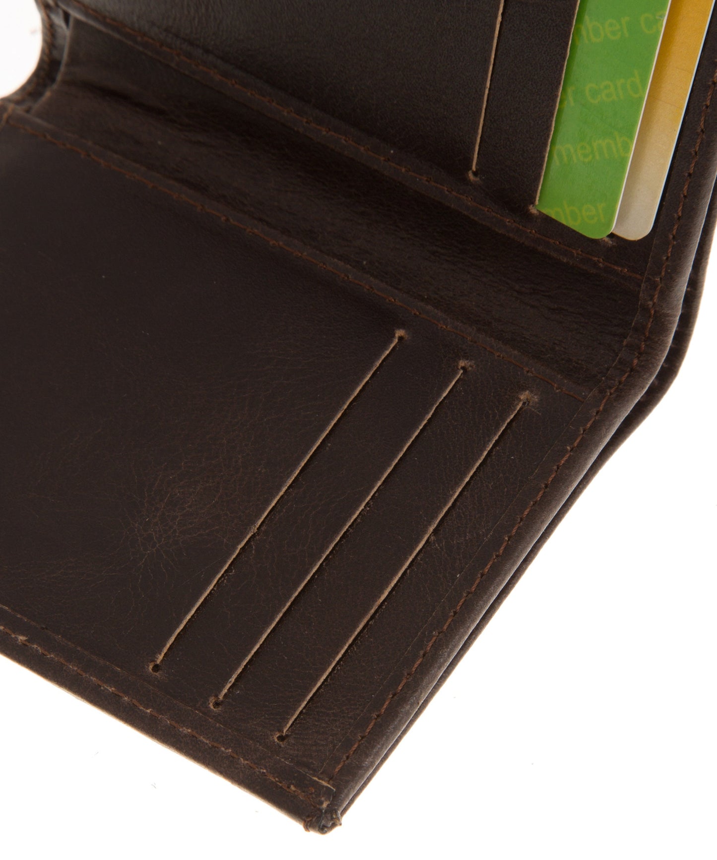 Brown leather front pocket wallet, Mens slim front pocket wallet, Leather cardholder, Bifold Wallet