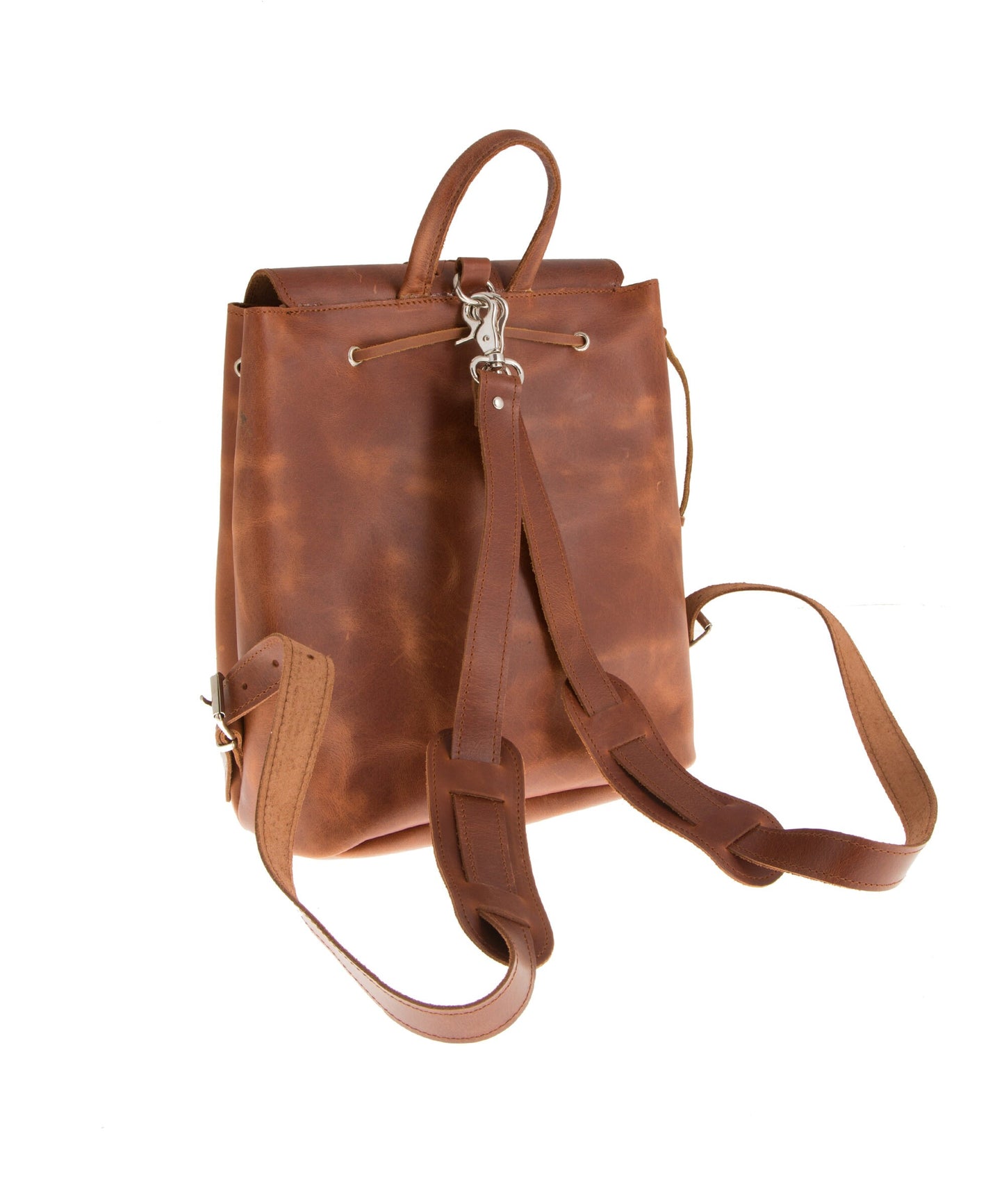 Women's Full Grain Boho Leather Backpack, Leather backpack purse , Women's Backpack, Rucksack Damen, Sac à dos cuir femme