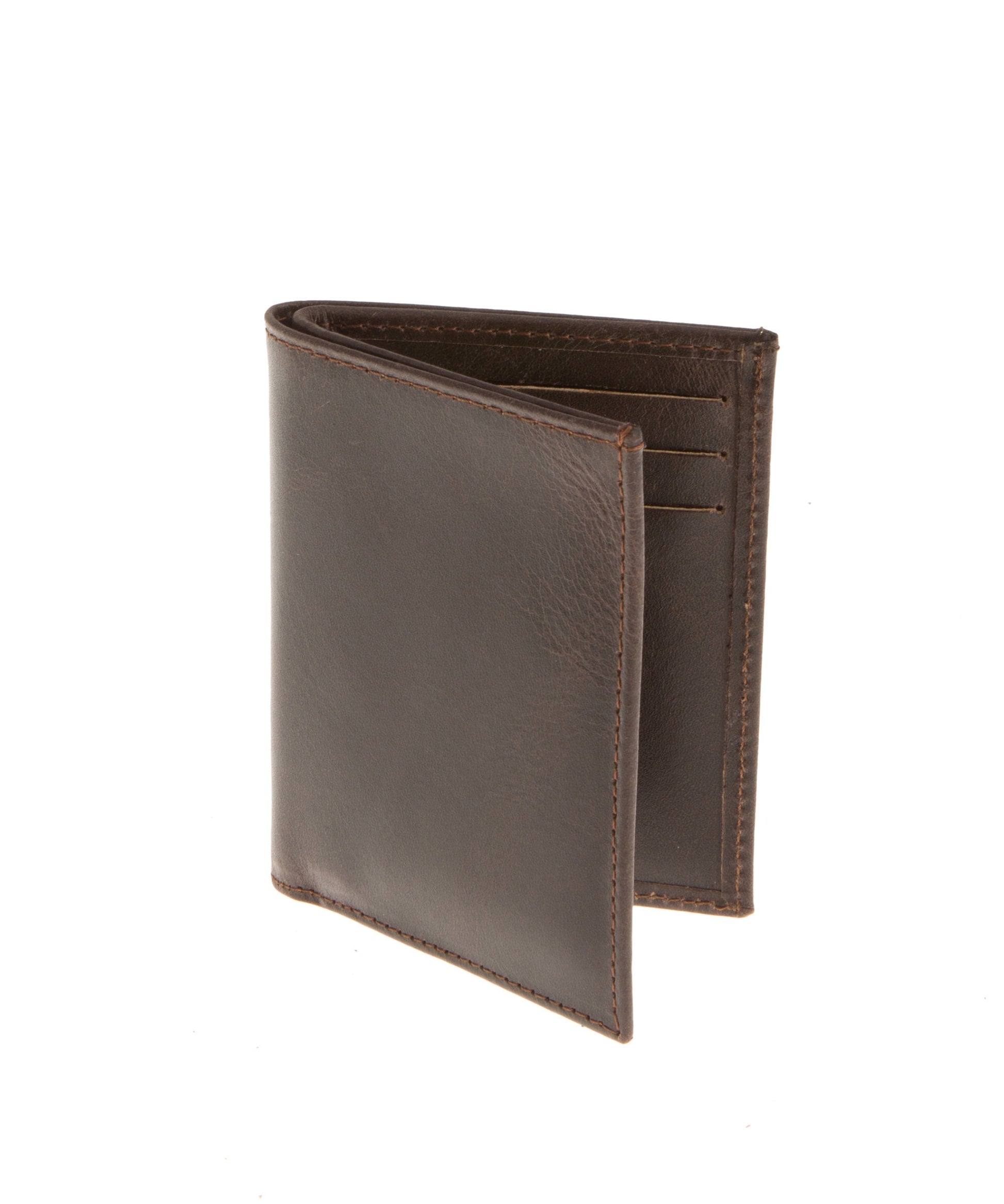 Brown leather front pocket wallet, Mens slim front pocket wallet, Leather cardholder, Bifold Wallet