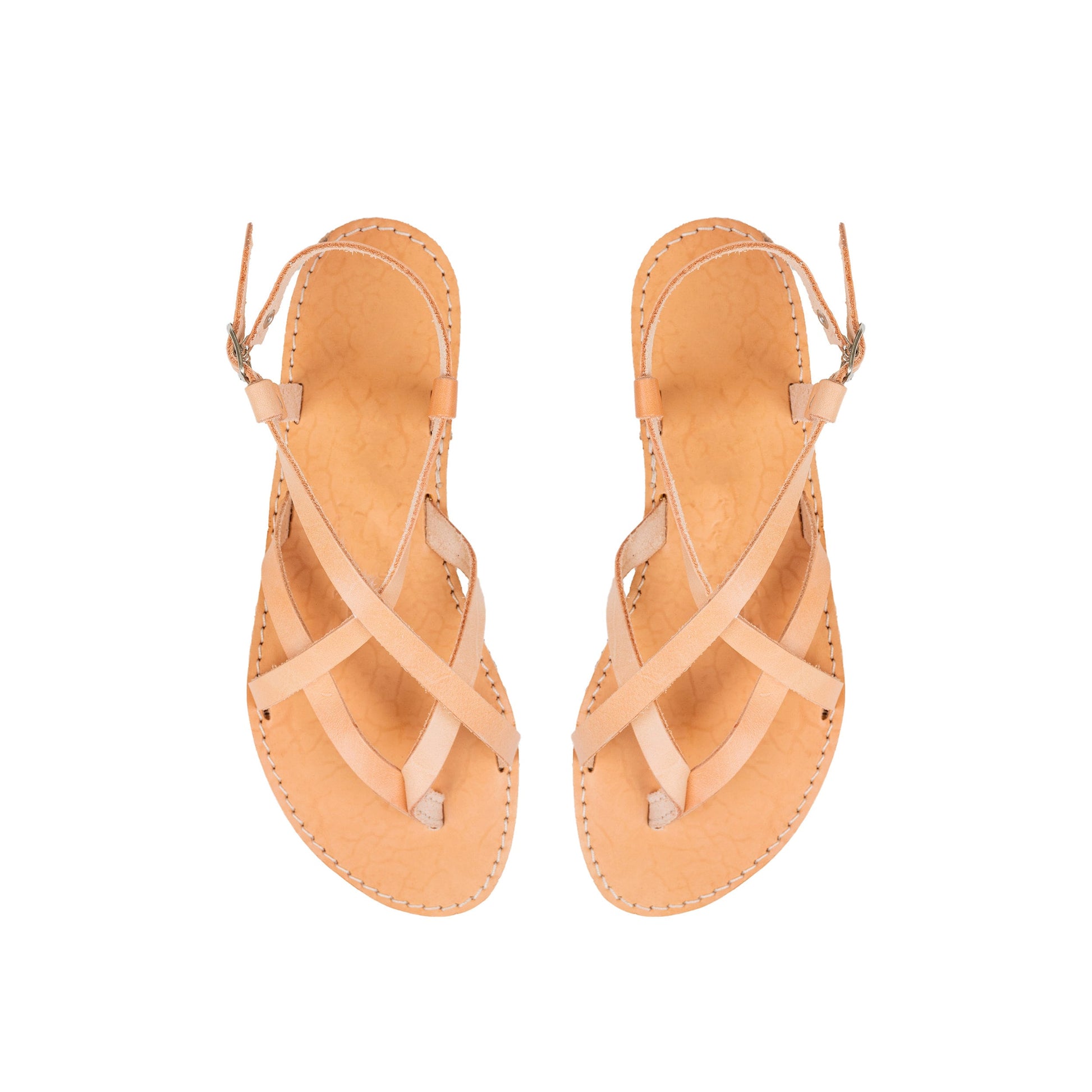 Greek sandals women leather, Minimalist leather strappy sandals flat, Slingback leather sandals for women