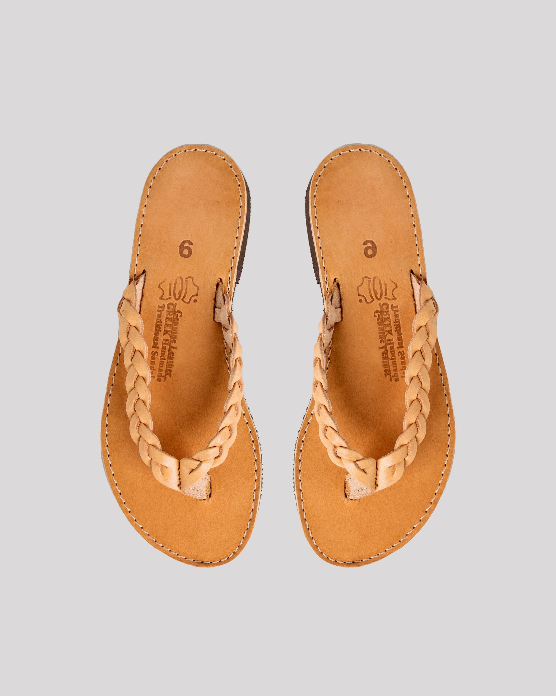 Natural leather flip flop sandals, Minimalist leather flats, Womens leather braided thong sandals