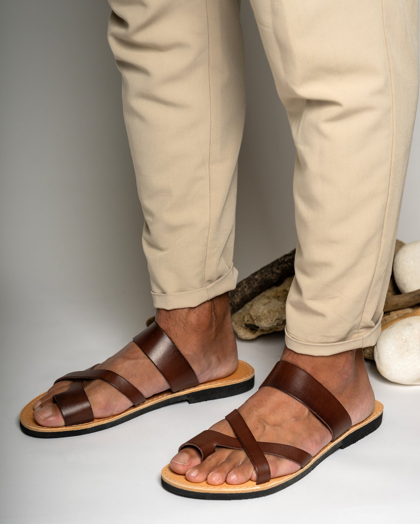 Leather Sandals Men Hesiod