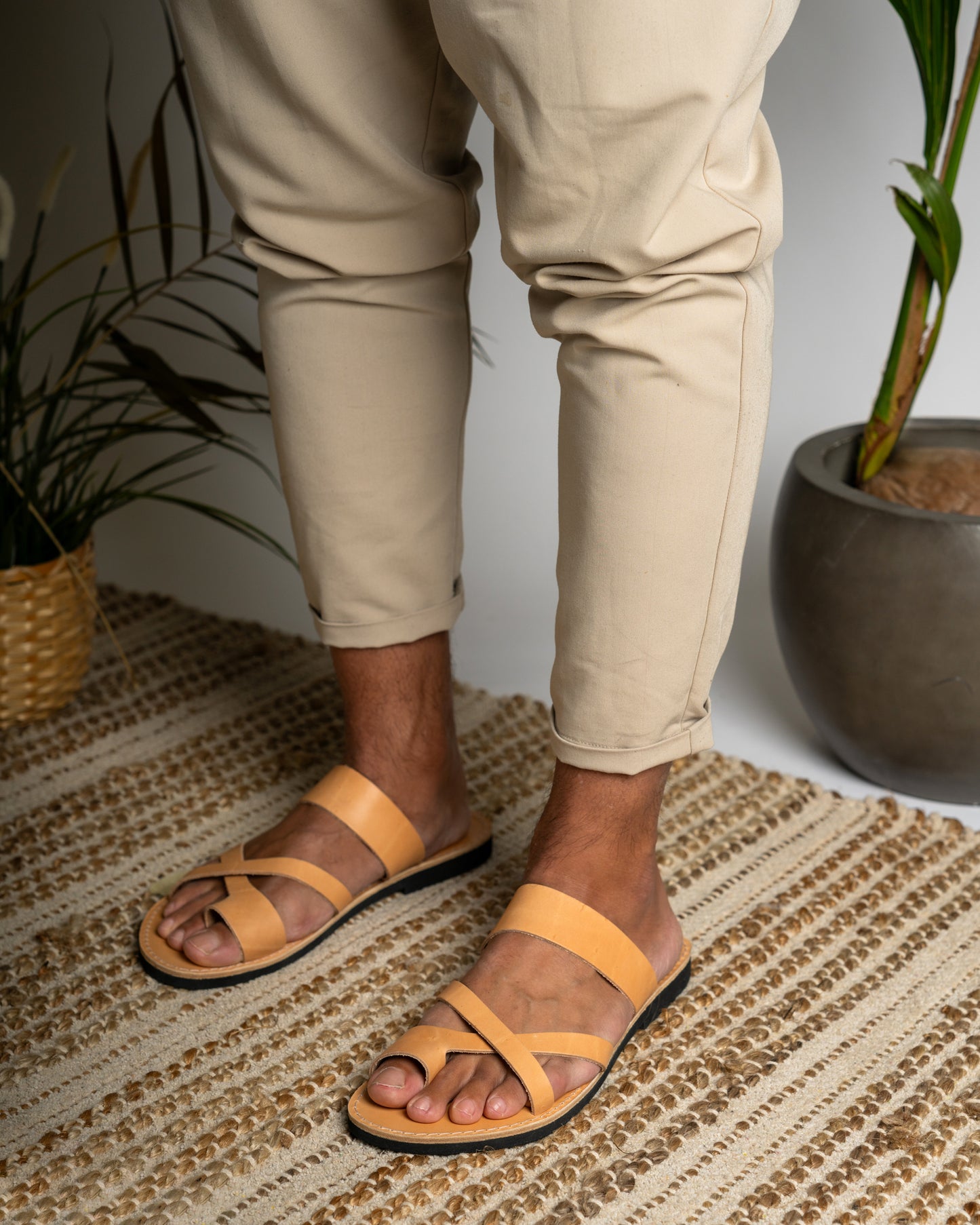 Leather Sandals Men Hesiod