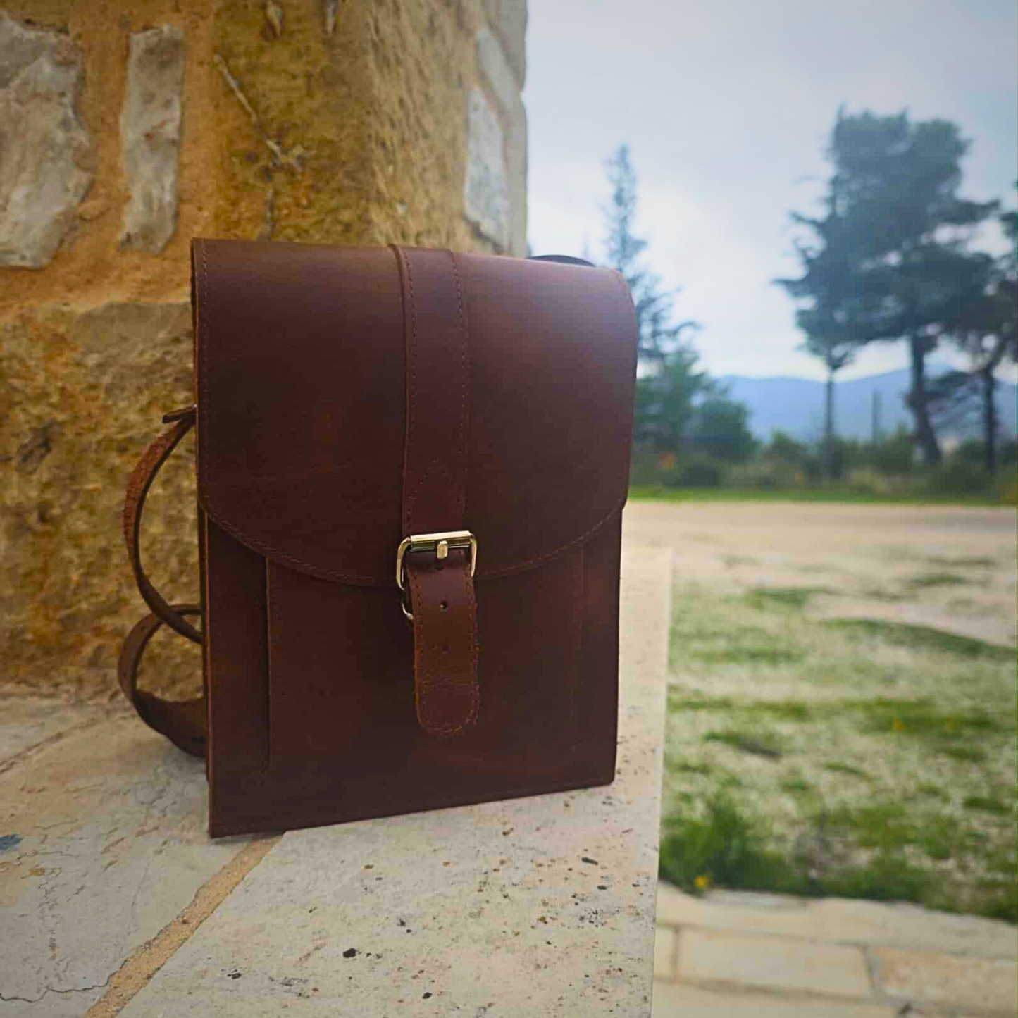 Men’s Leather Crossbody Bag Leonidas