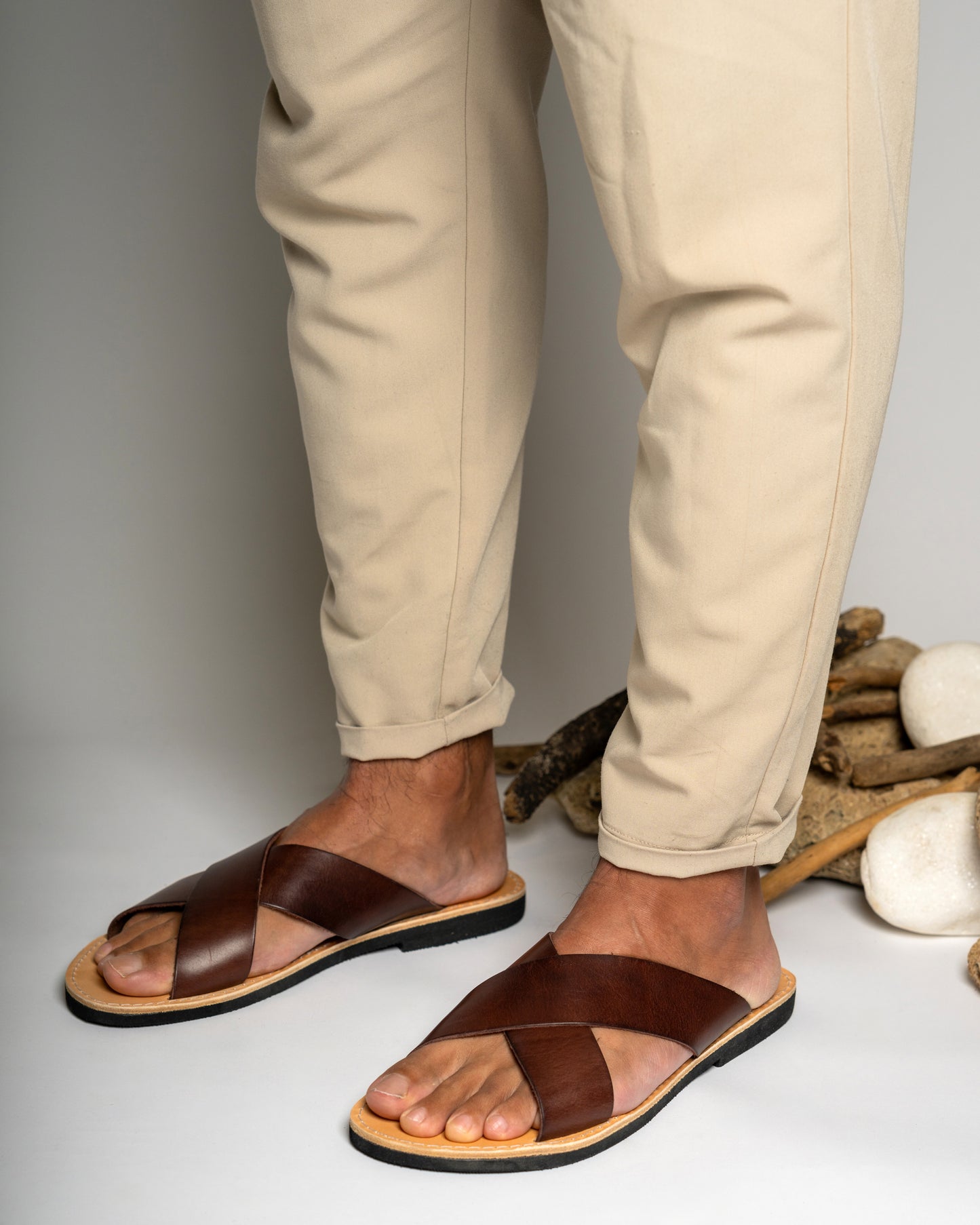 Leather Sandals Men Menelaus