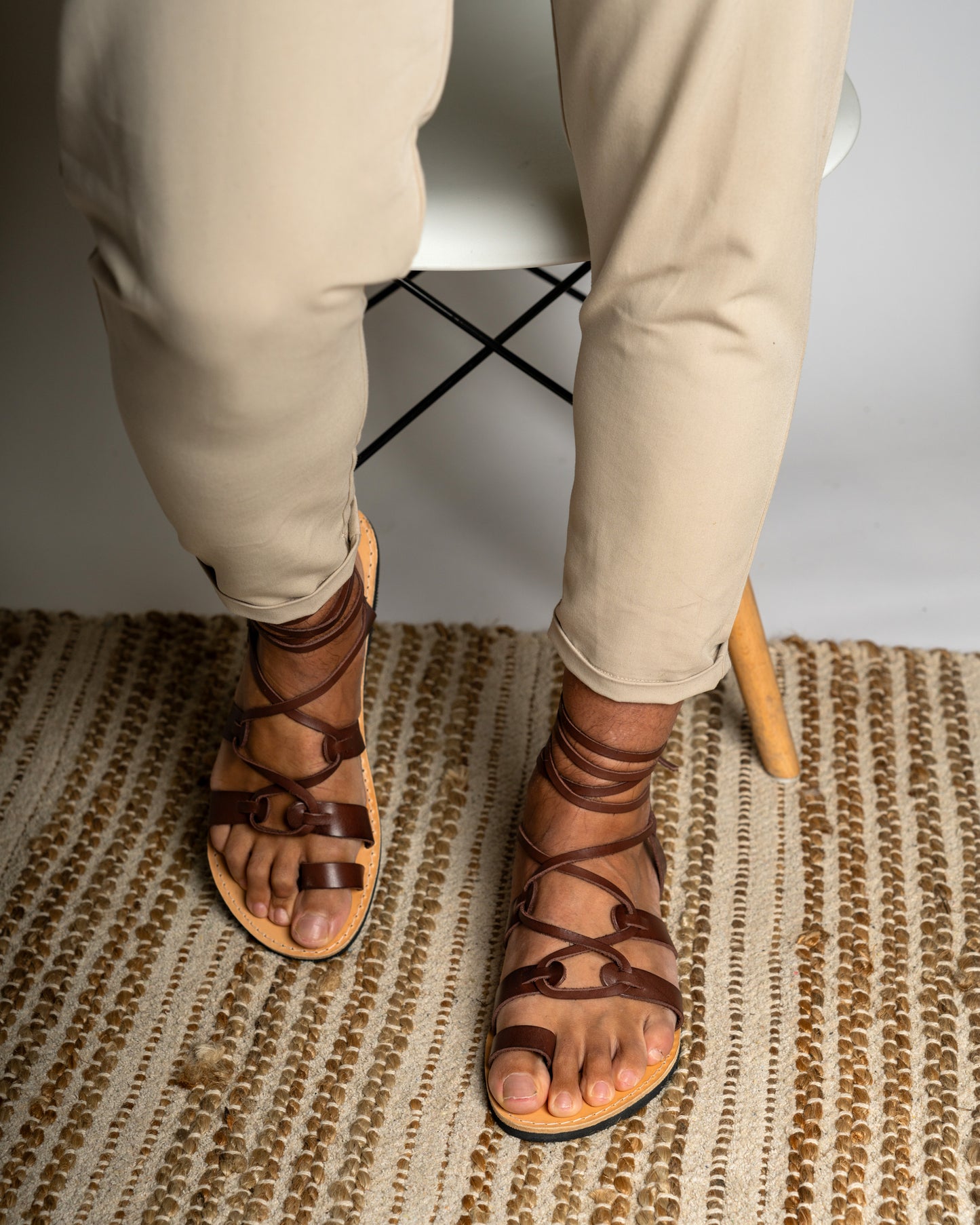 Leather Sandals Men Agamemnon