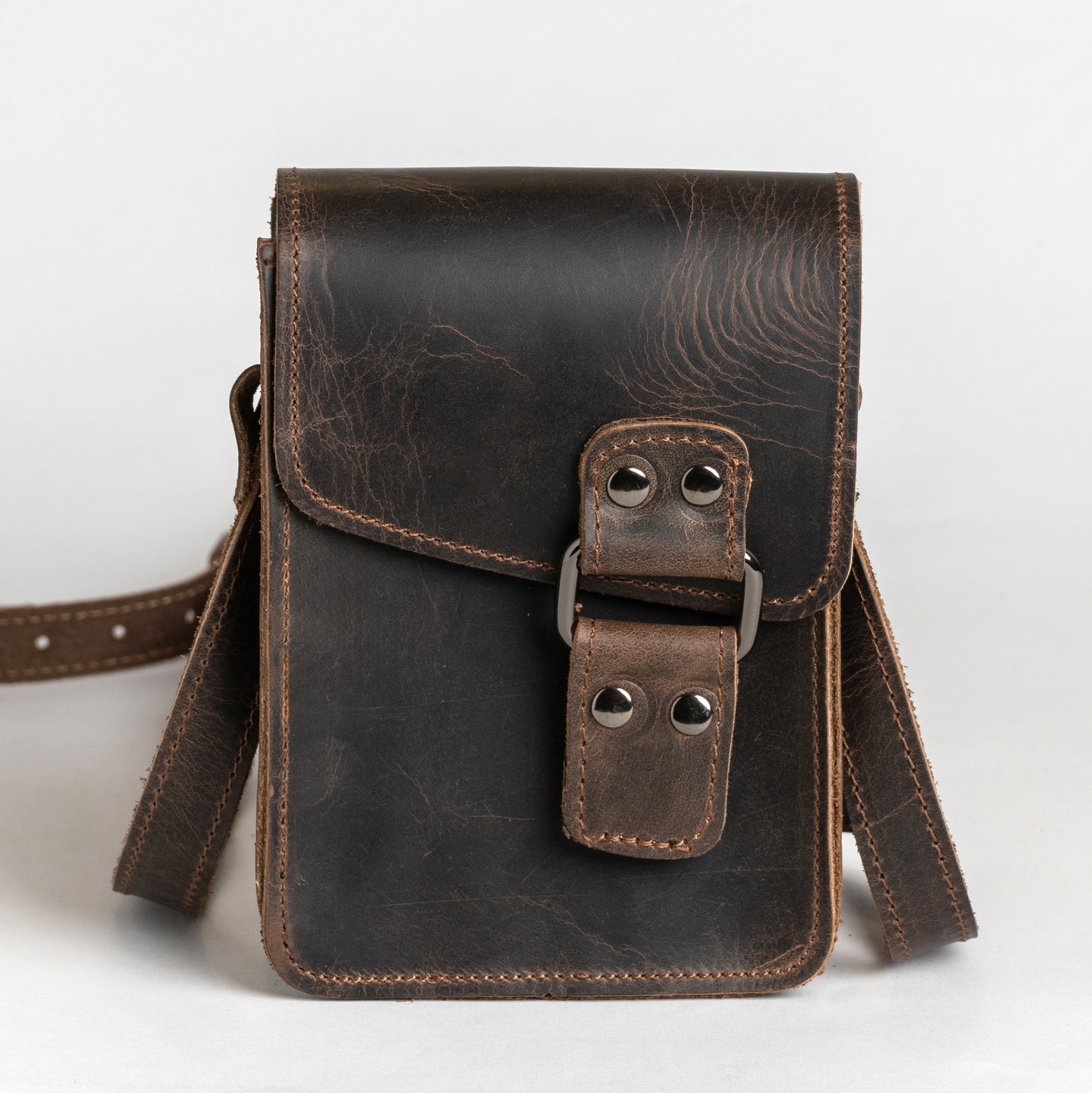 Leather Crossbody Bag Men Leonidas