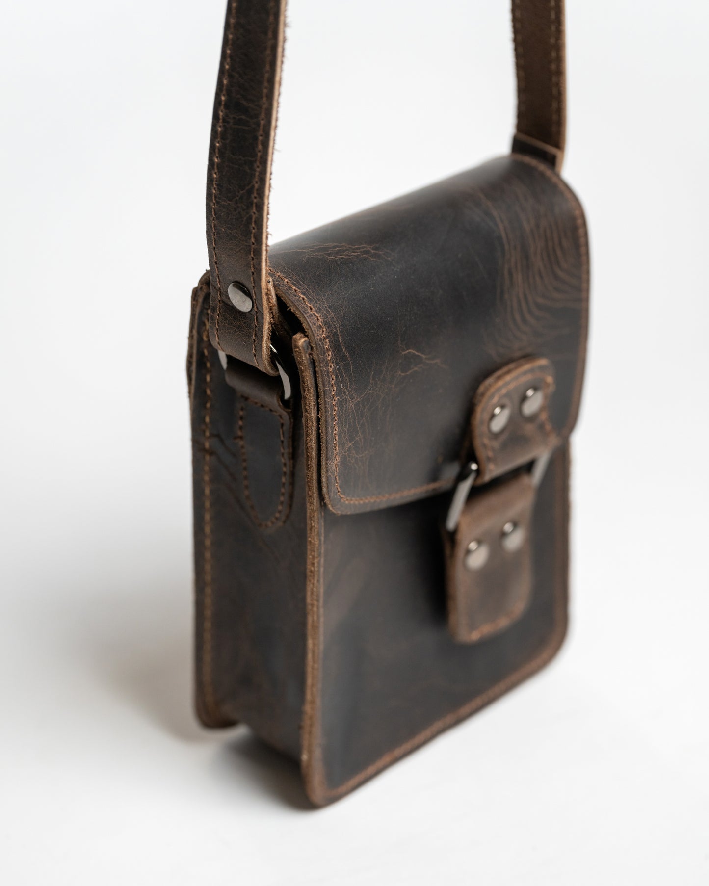 Leather Crossbody Bag Men Leonidas