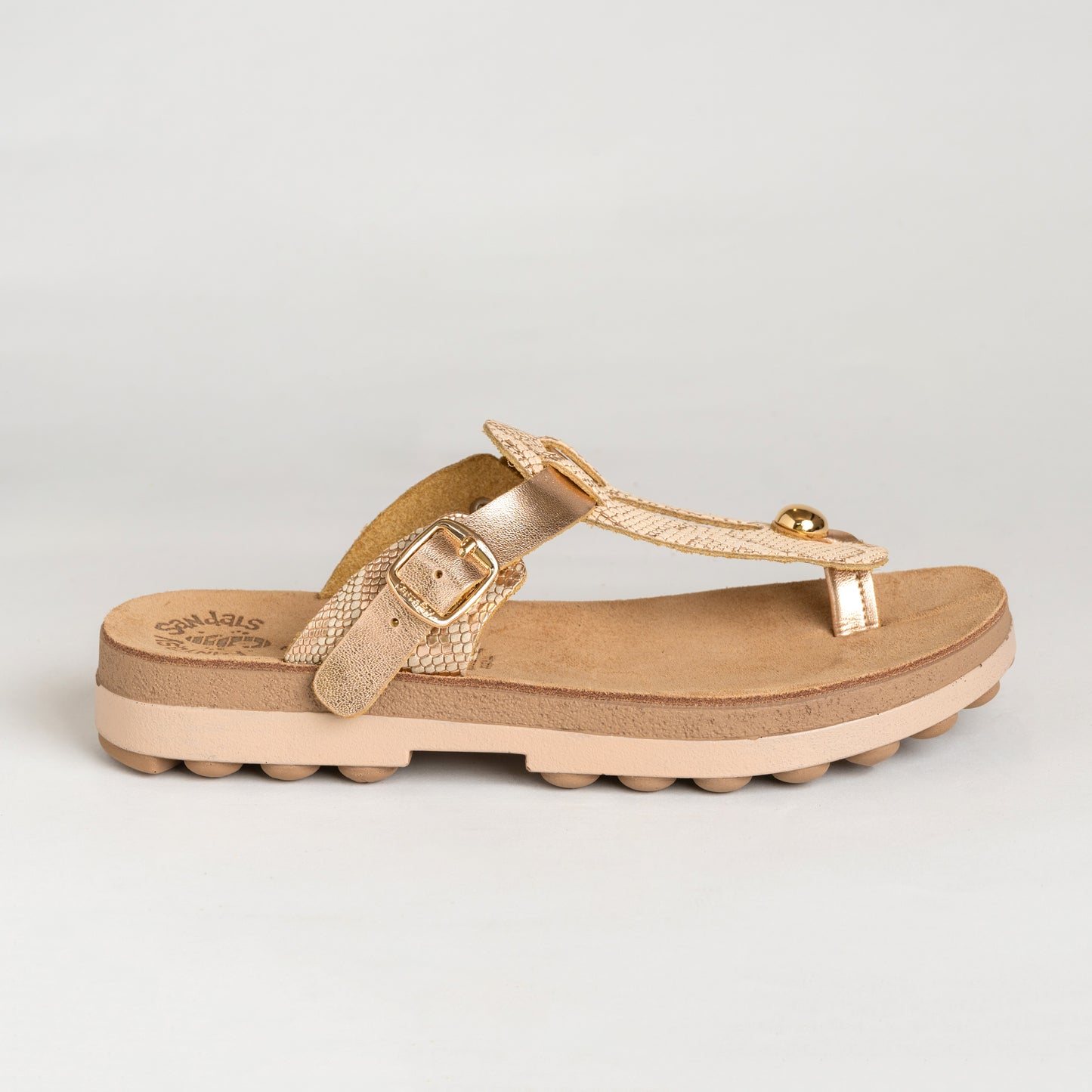 Leather Sandals Women Mirabela Rosegold