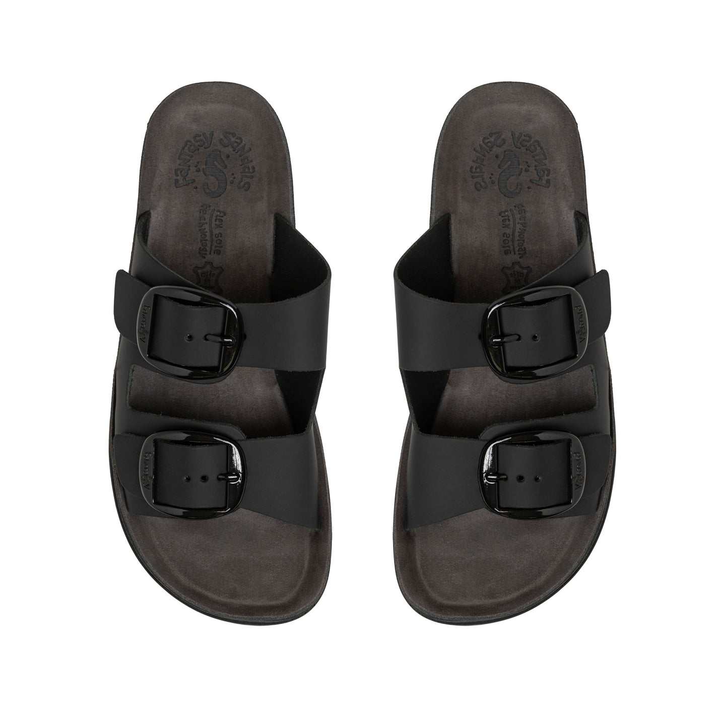 Leather Sandals Women Despoina Black