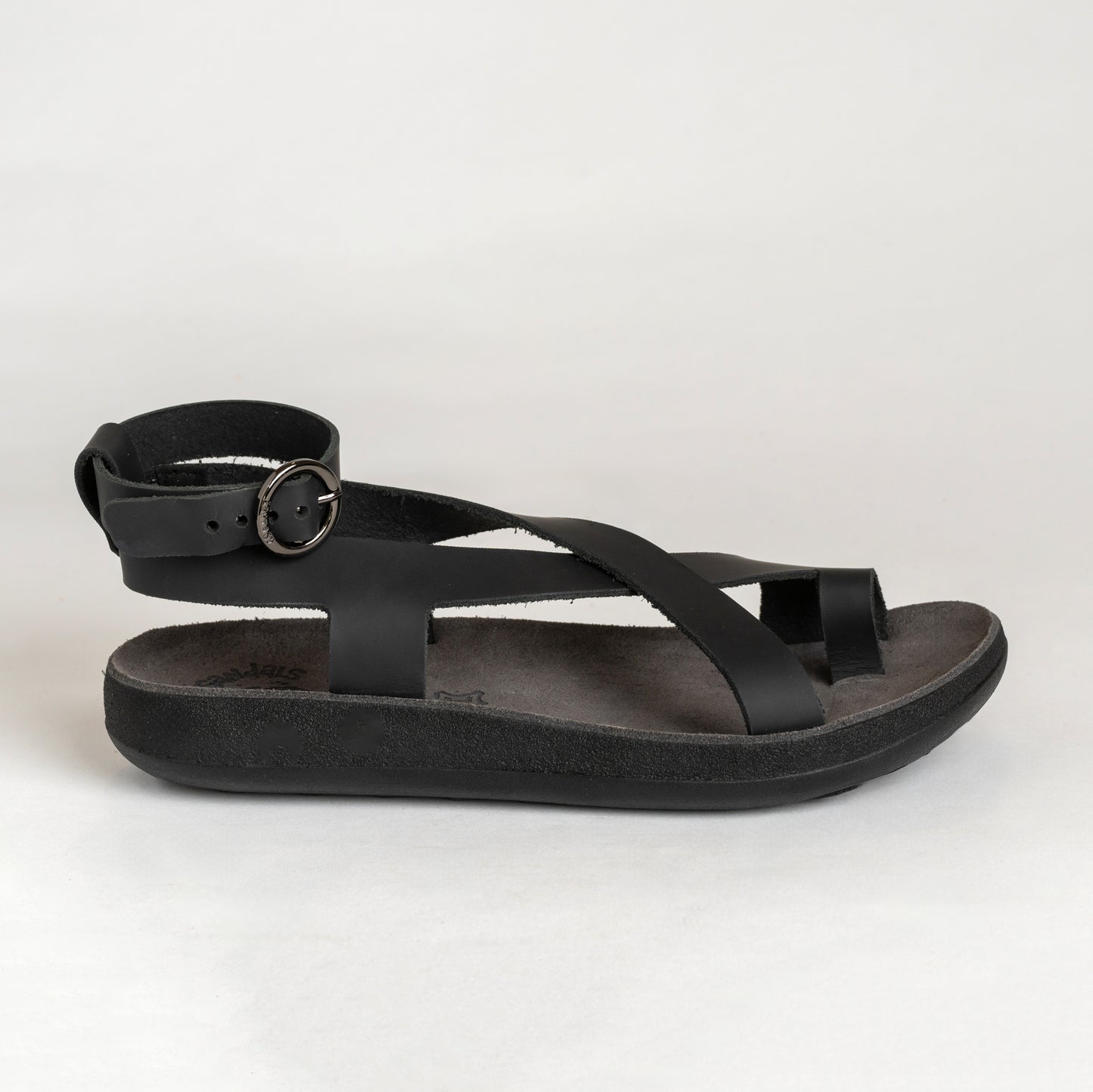 Leather Sandals Women Nicole Black