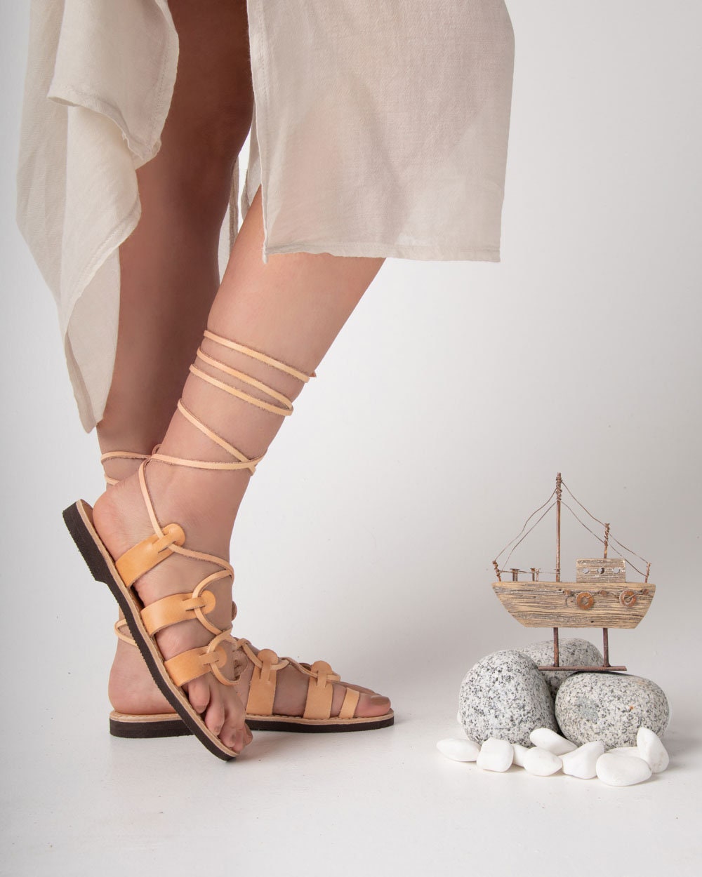 Leather sandals women, Black leather lace up gladiator sandals, Greek boho flat sandals, Sandales grecques, Sandales cuir femme