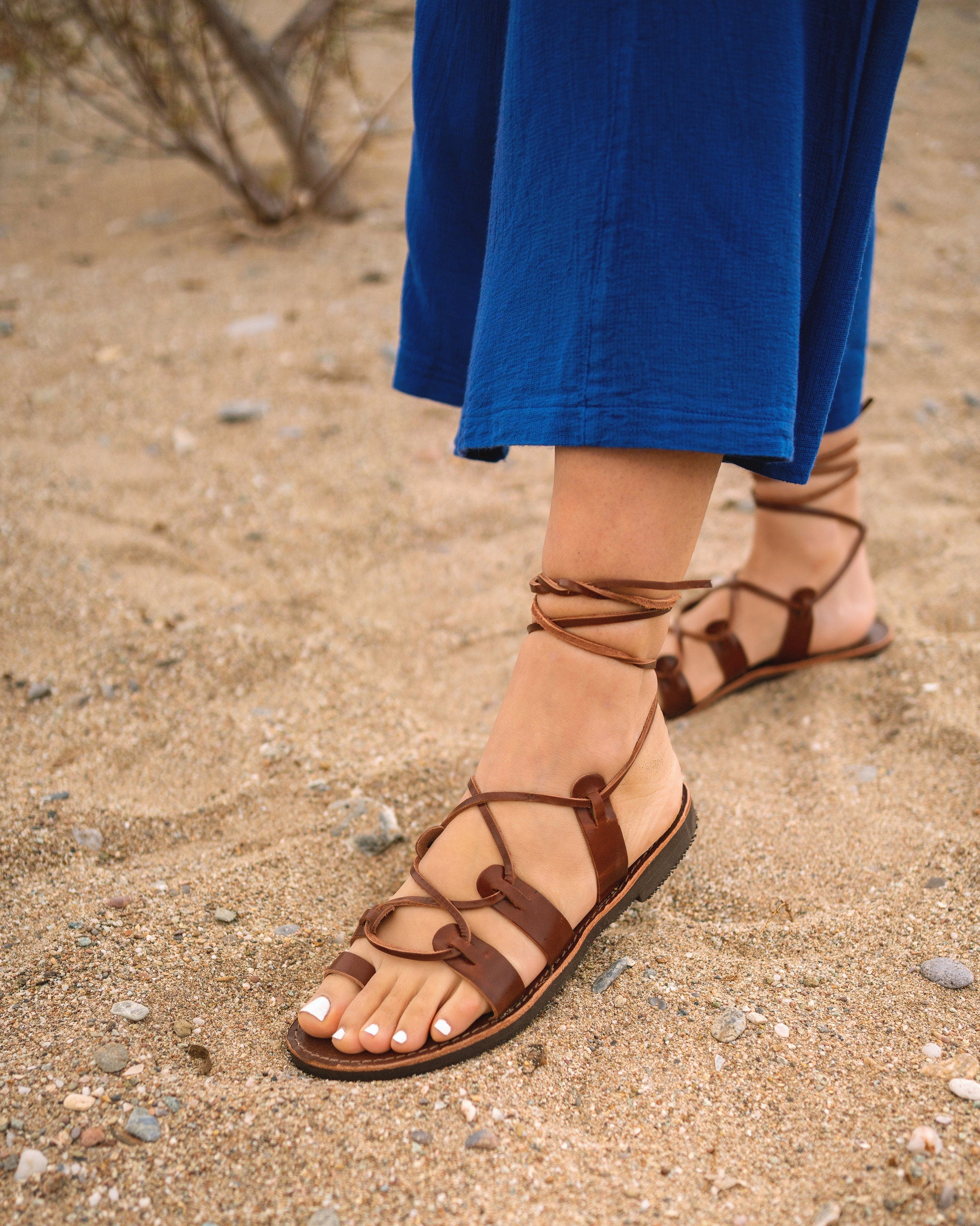 Custom leather sandals on sale