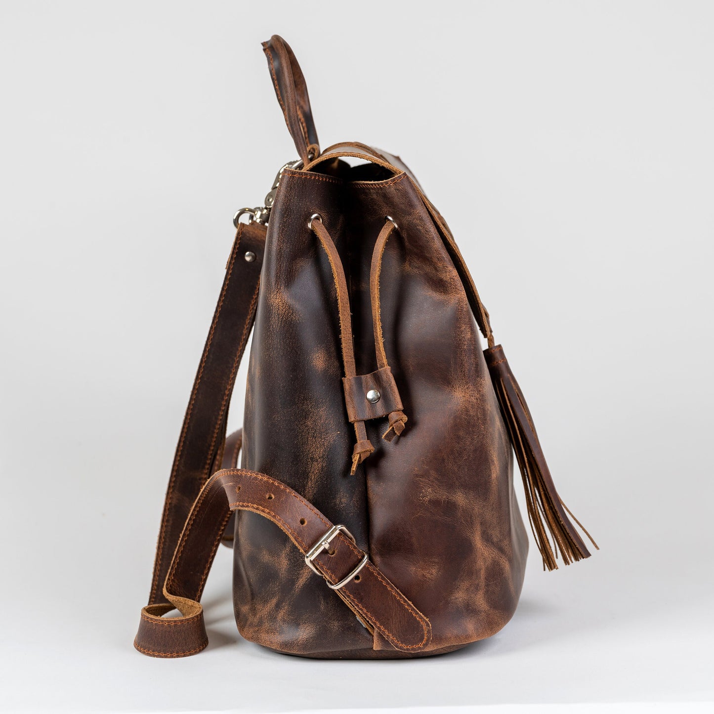 Leather women backpack, full grain leather backpack, leather gift, leather backpack purse