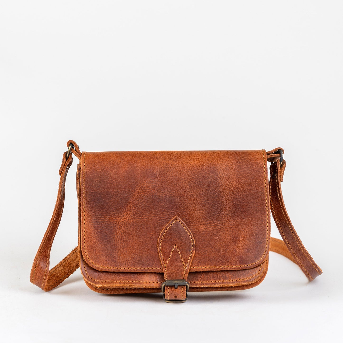 Leather crossbody bag for women, Leather mini saddle bag, Women's Leather Accessories