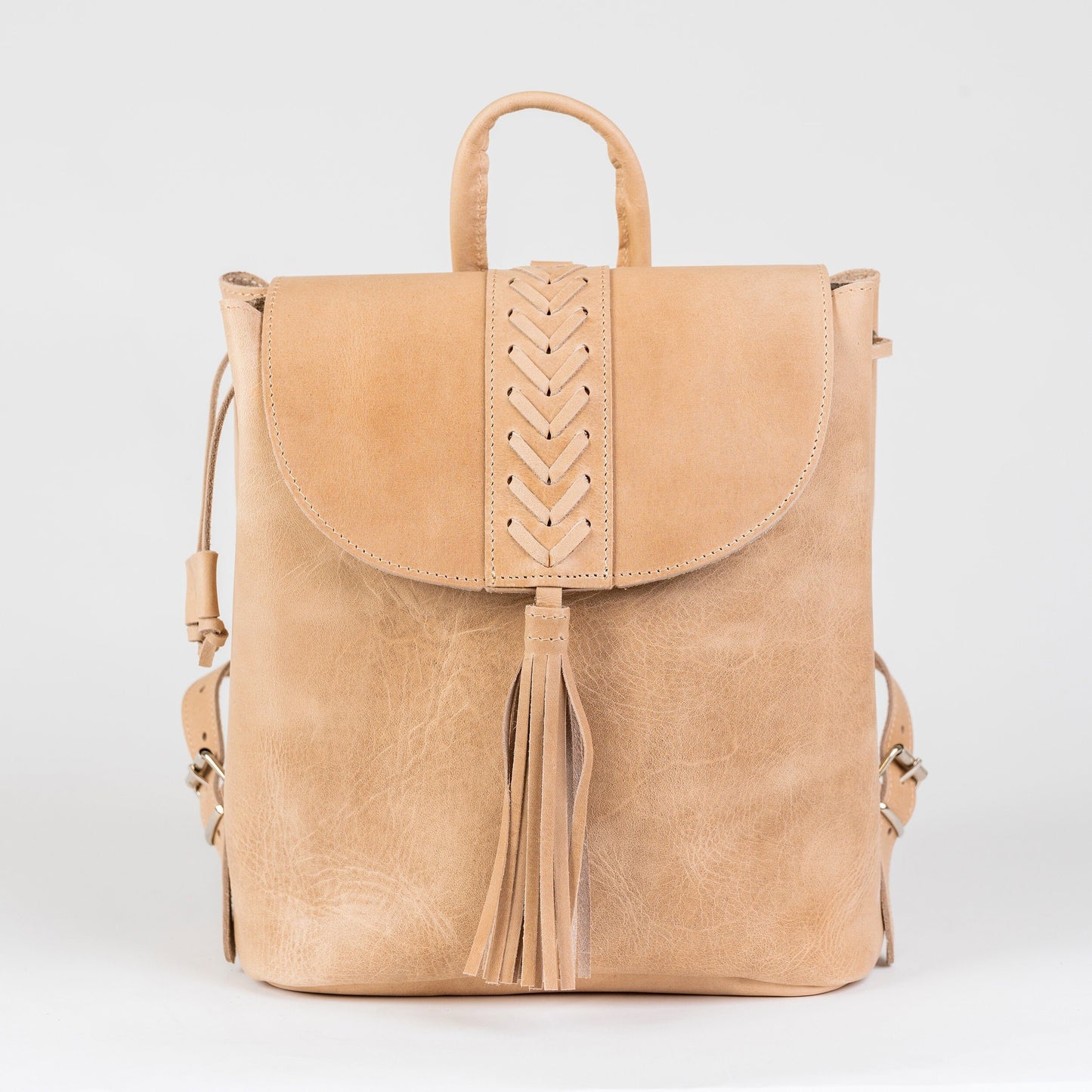 Women's Full Grain Boho Leather Backpack, Leather backpack purse , Women's Backpack, Rucksack Damen, Sac à dos cuir femme