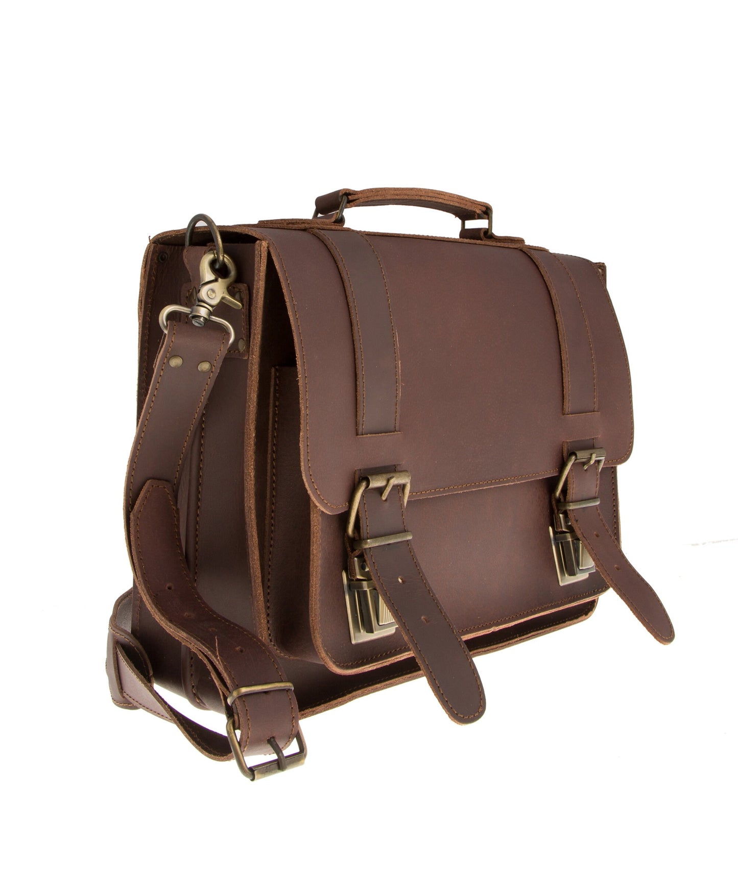 Full grain leather satchel for women, Genuine leather messenger bag, Leather briefcase, Leather laptop bag
