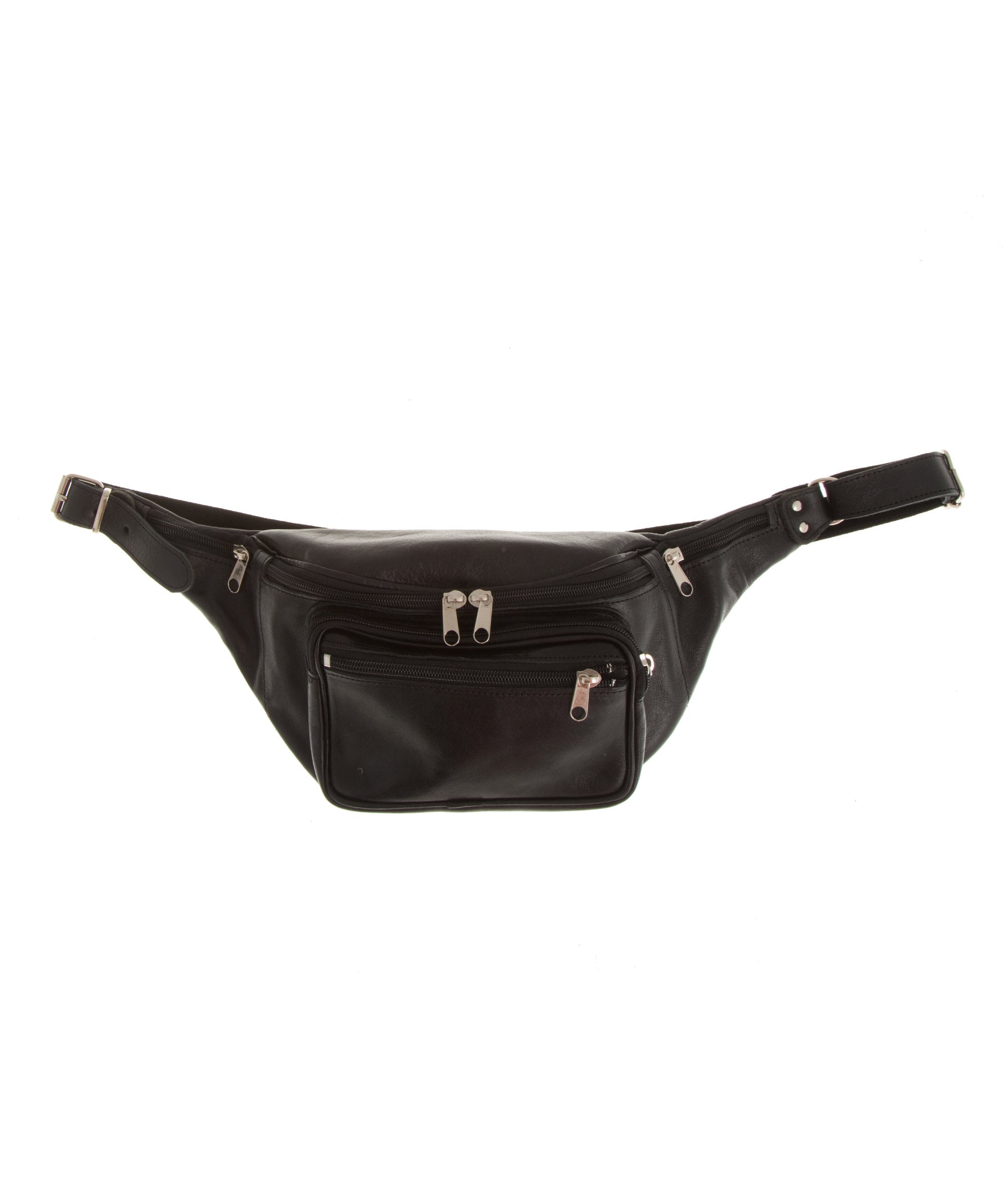 Black leather outlet bum bag mens