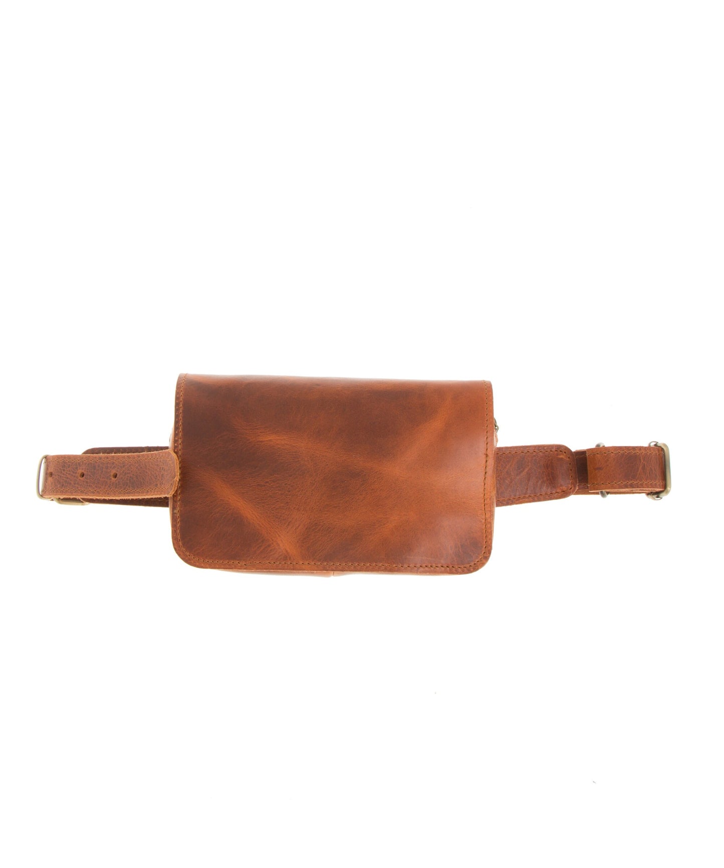 Soft leather minimalist fanny pack for women, Unique Leather belt bag, Zippered leather bum bag