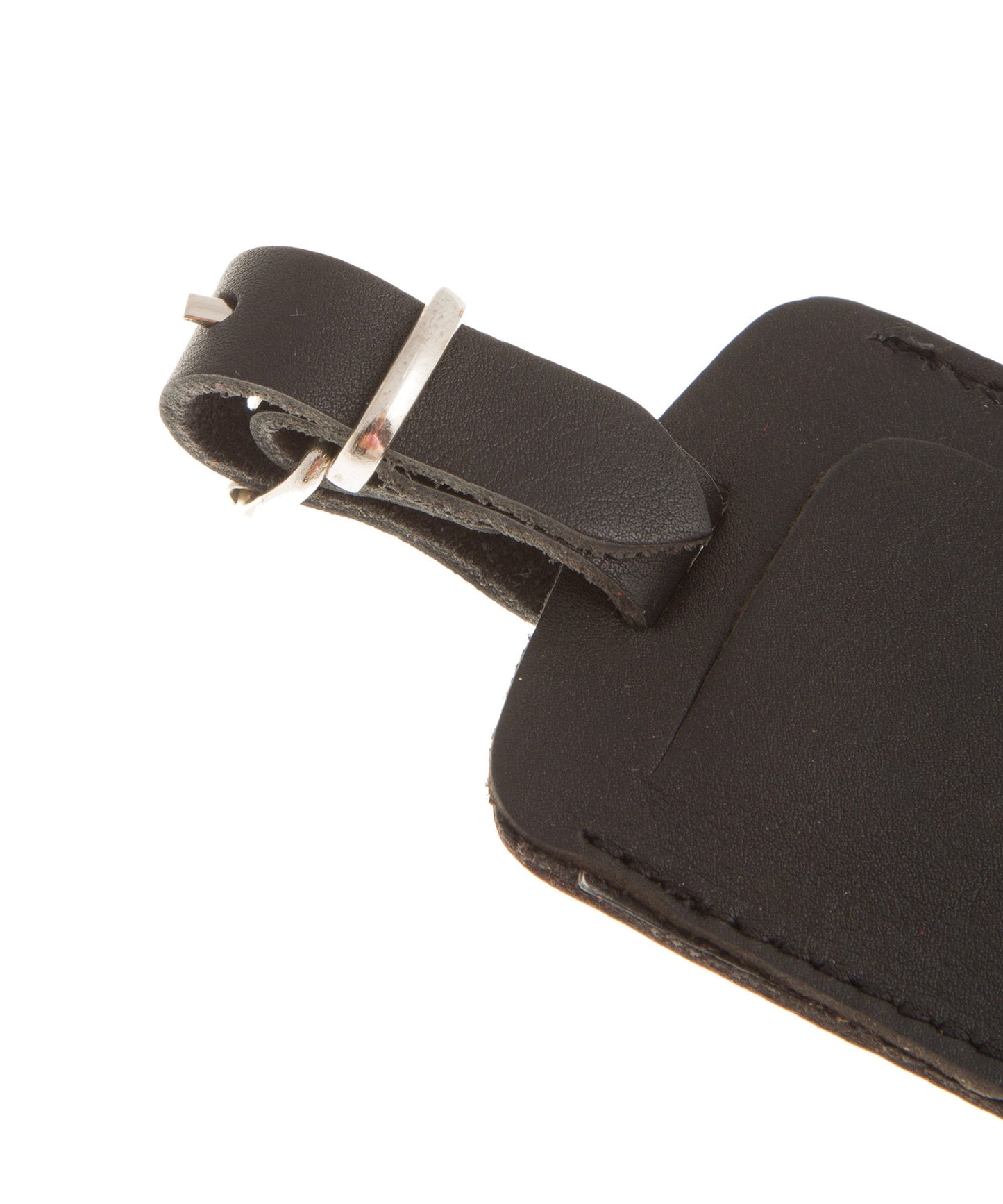 Black Leather Luggage Tags, Travel Suitcase Tags, Backpack Tag, Leather Gifts