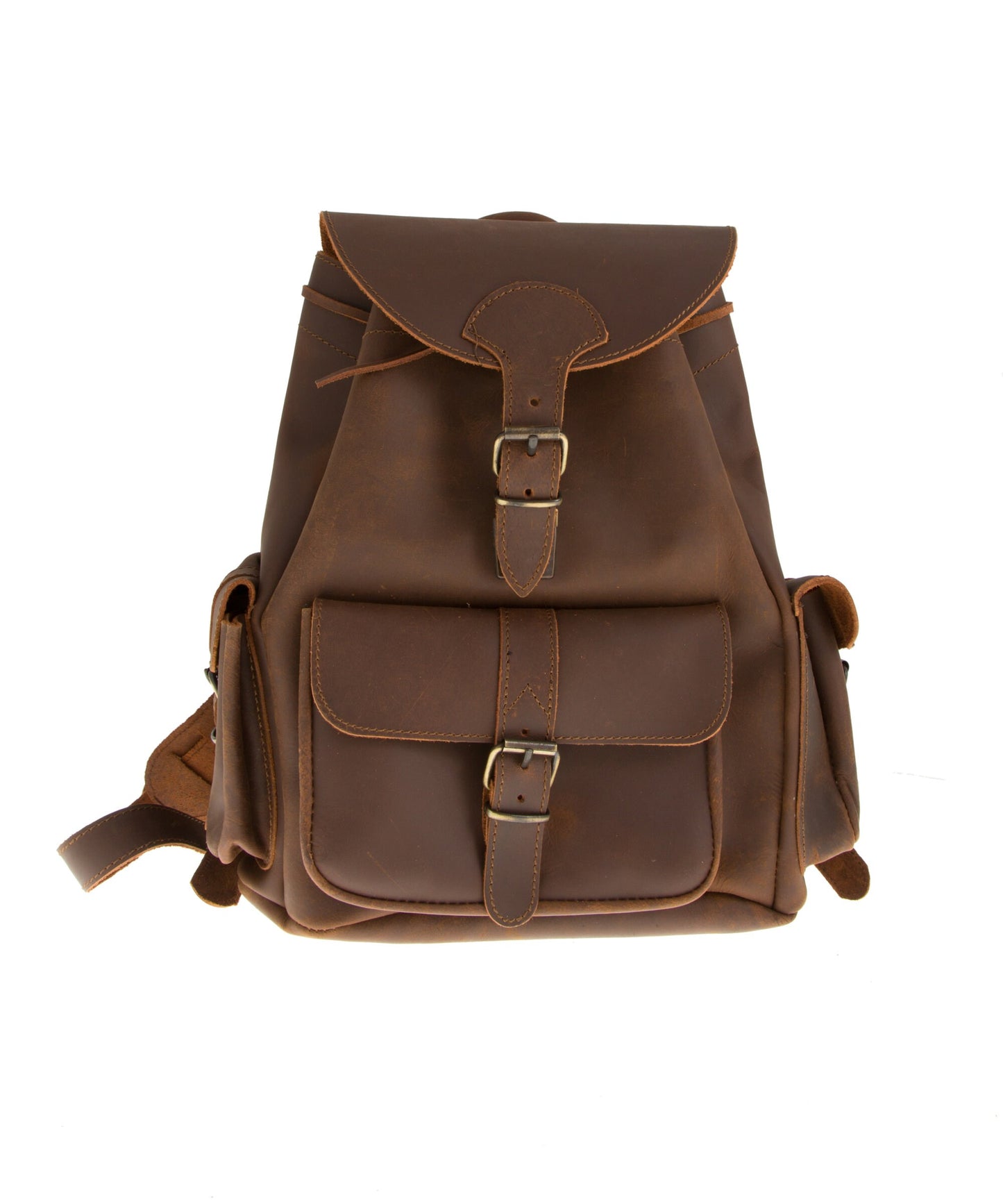 Large leather backback men, Travel leather rucksack, Leather laptop backpack, Leather gift for him