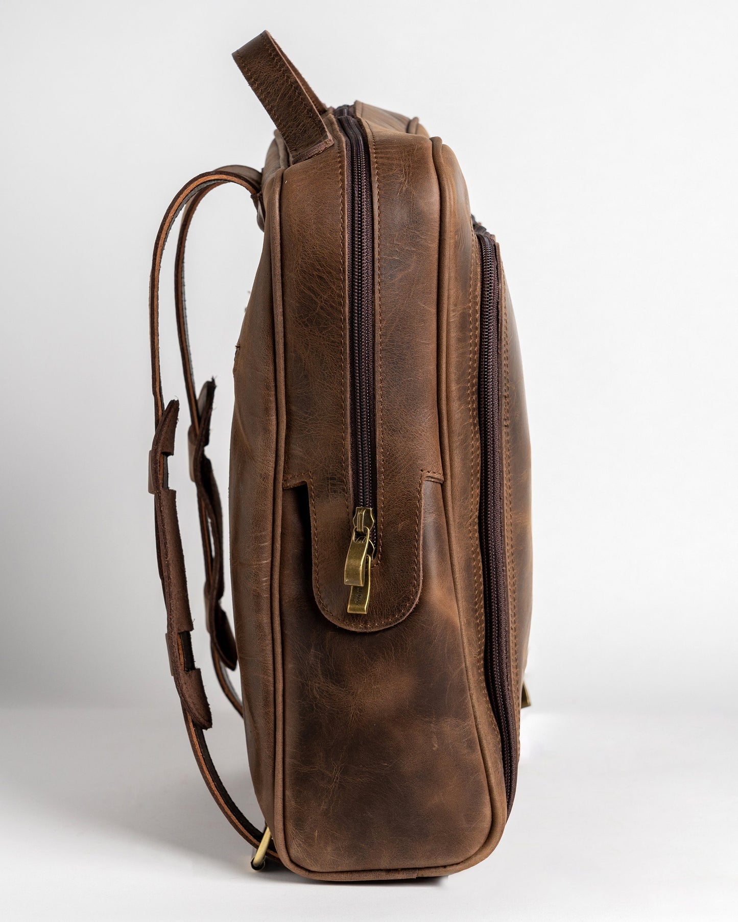 Leather backpack men, Leather rucksack, Leather backpack men laptop, Calf leather backpack