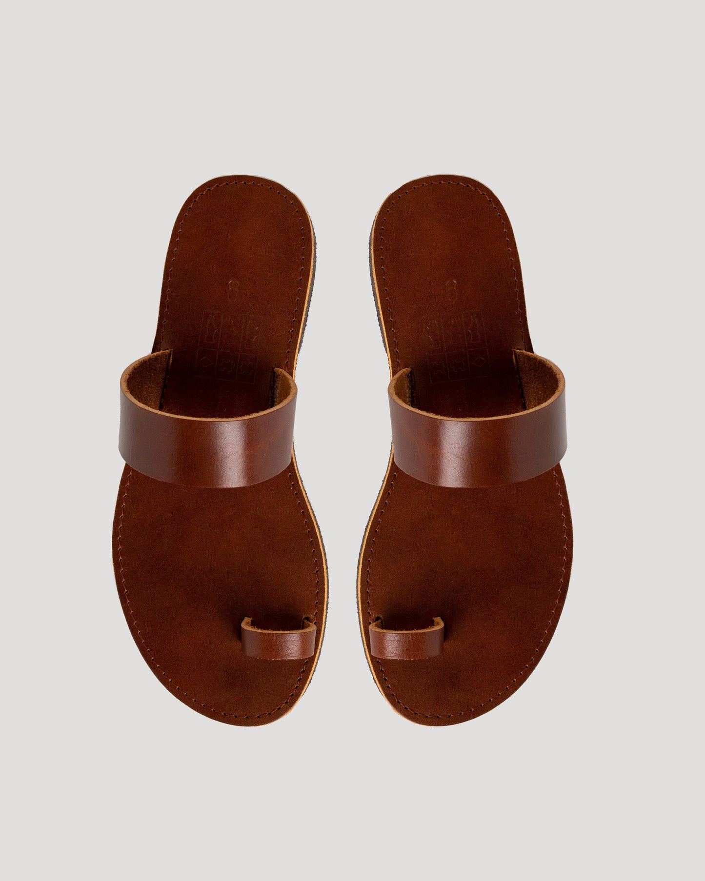 Leather women sandals, Toe ring leather sandals, Natural leather barefoot sandals, Classic Greek style sandals