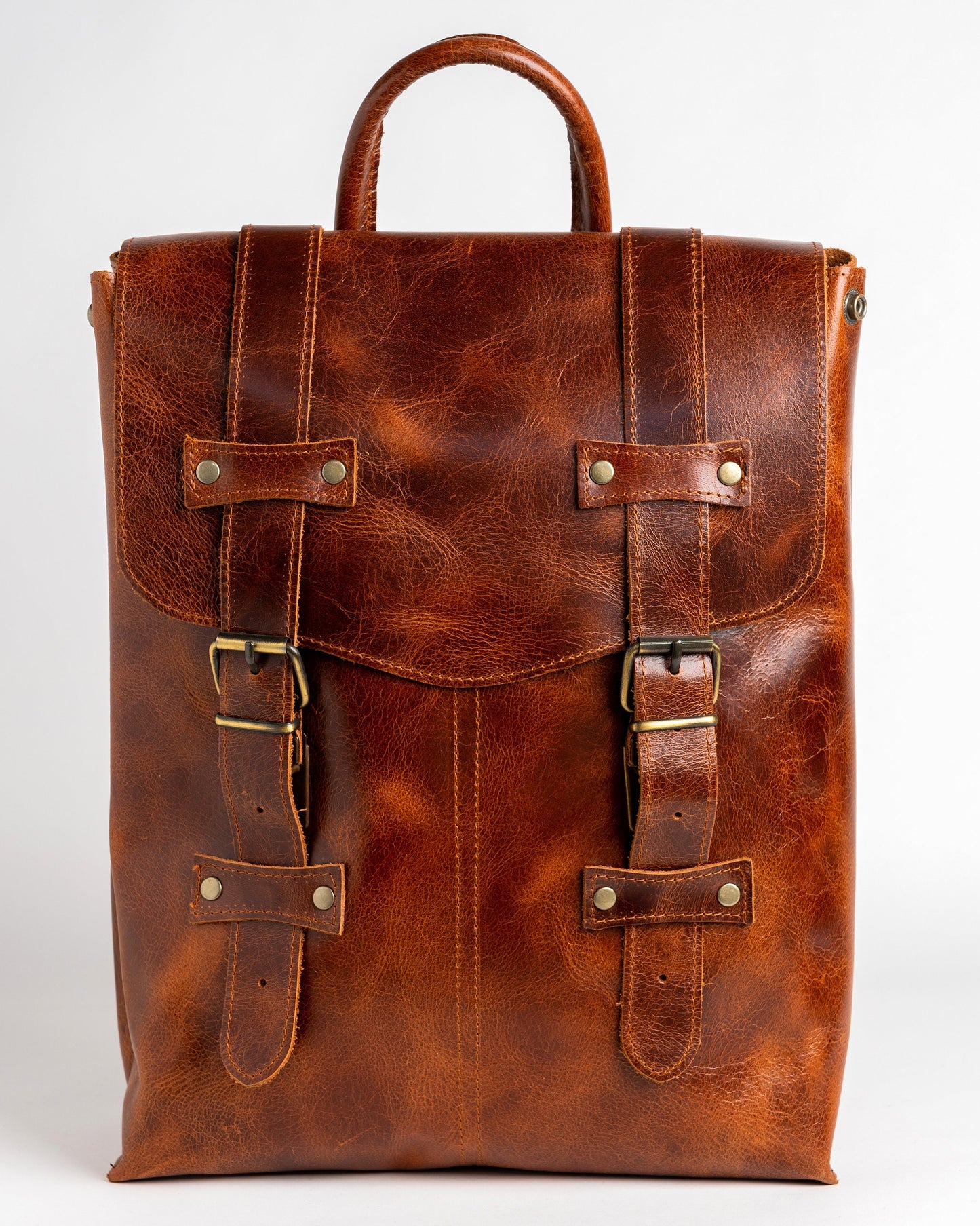 Leather backpack men, Leather rucksack, Laptop Leather backpack , Calf leather backpack