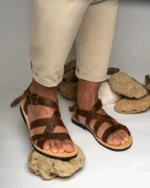Leather Sandals Men Odysseus - Image 4