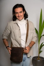 Leather Crossbody Bag Men Lycurgus - Image 6