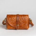Leather Crossbody Bag Sappho Tooled